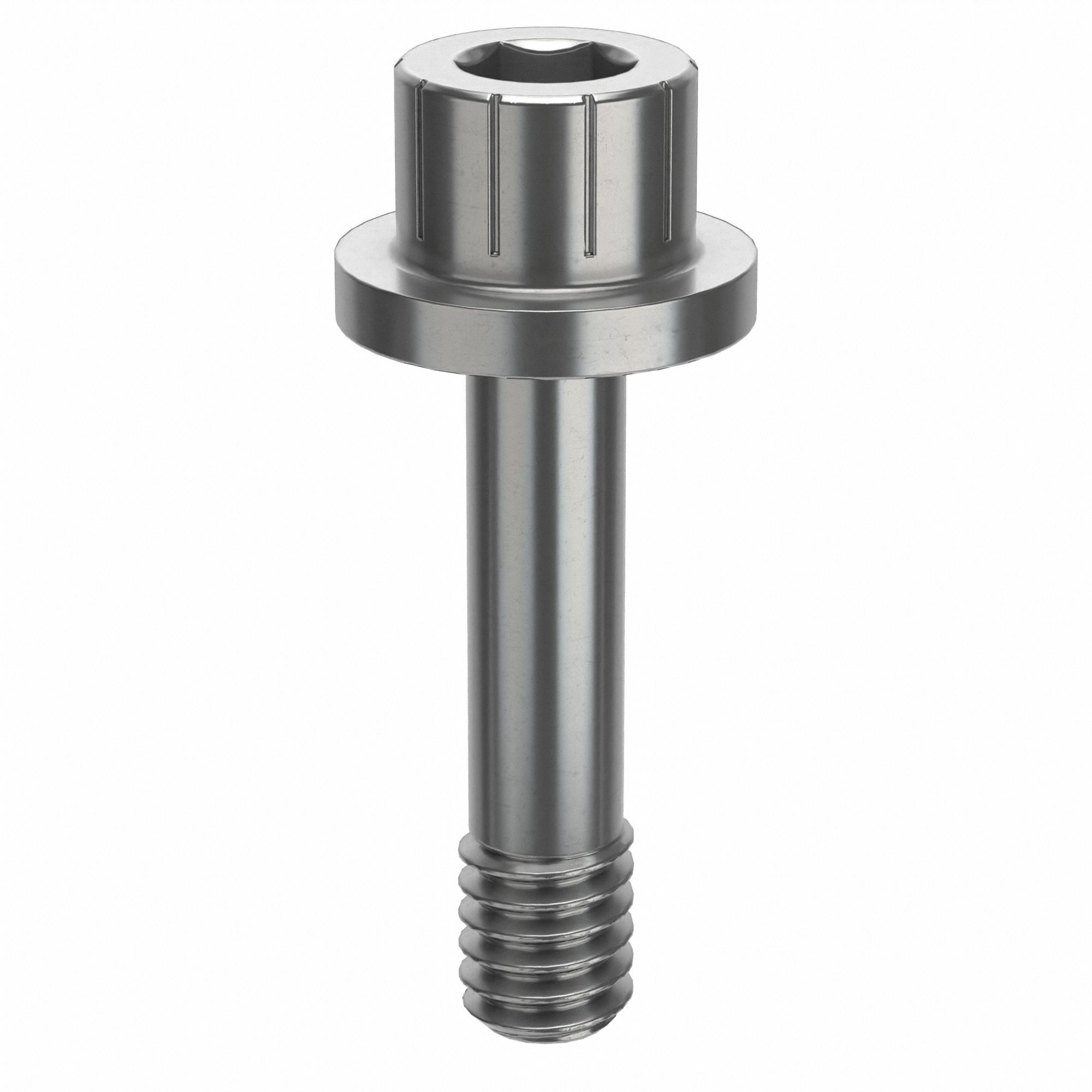 Socket Head Cap Screw: #8-32 Thread Size, 11/16 in Lg, Flanged Std, Plain, Stainless Steel, 630