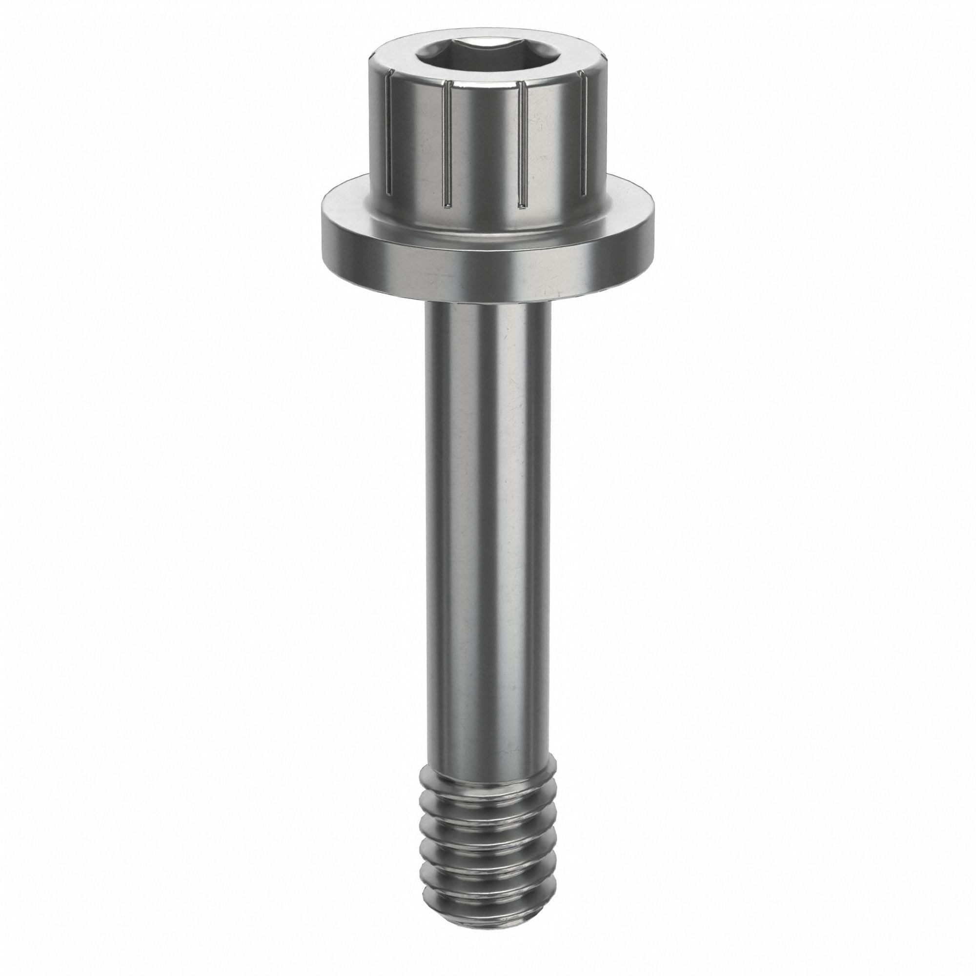 Socket Head Cap Screw: #8-32 Thread Size, 13/16 in Lg, Flanged Std, Plain, Stainless Steel, 630