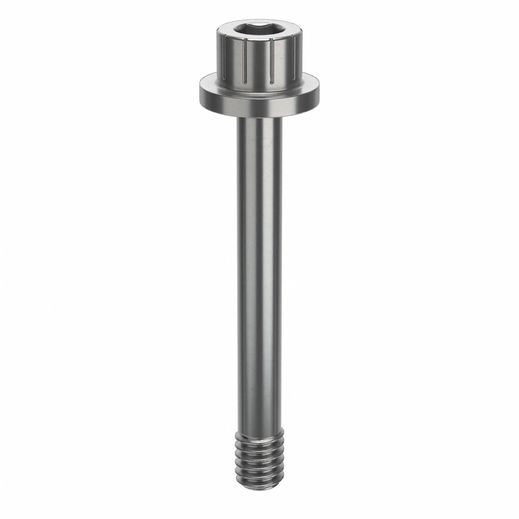 Socket Head Cap Screw: #8-32 Thread Size, 1 5/16 in Lg, Flanged Std, Plain, Stainless Steel, 630