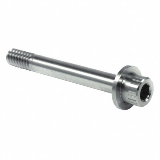 GRAINGER APPROVED Cylindrical Flanged, Socket Head Cap Screw, 1/4"20