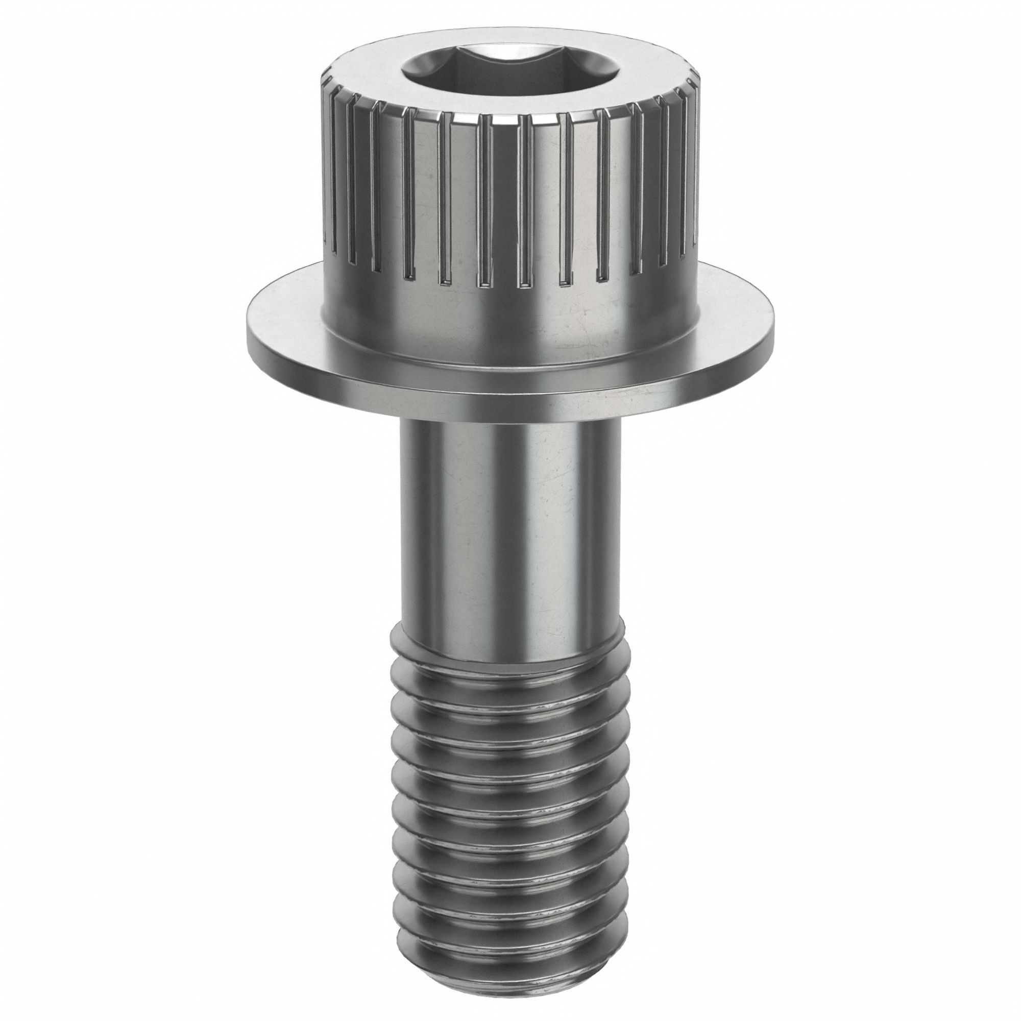 Socket Head Cap Screw: 1/2"-13 Thread Size, 1 3/8 in Lg, Flanged Std, Plain, Stainless Steel, 630
