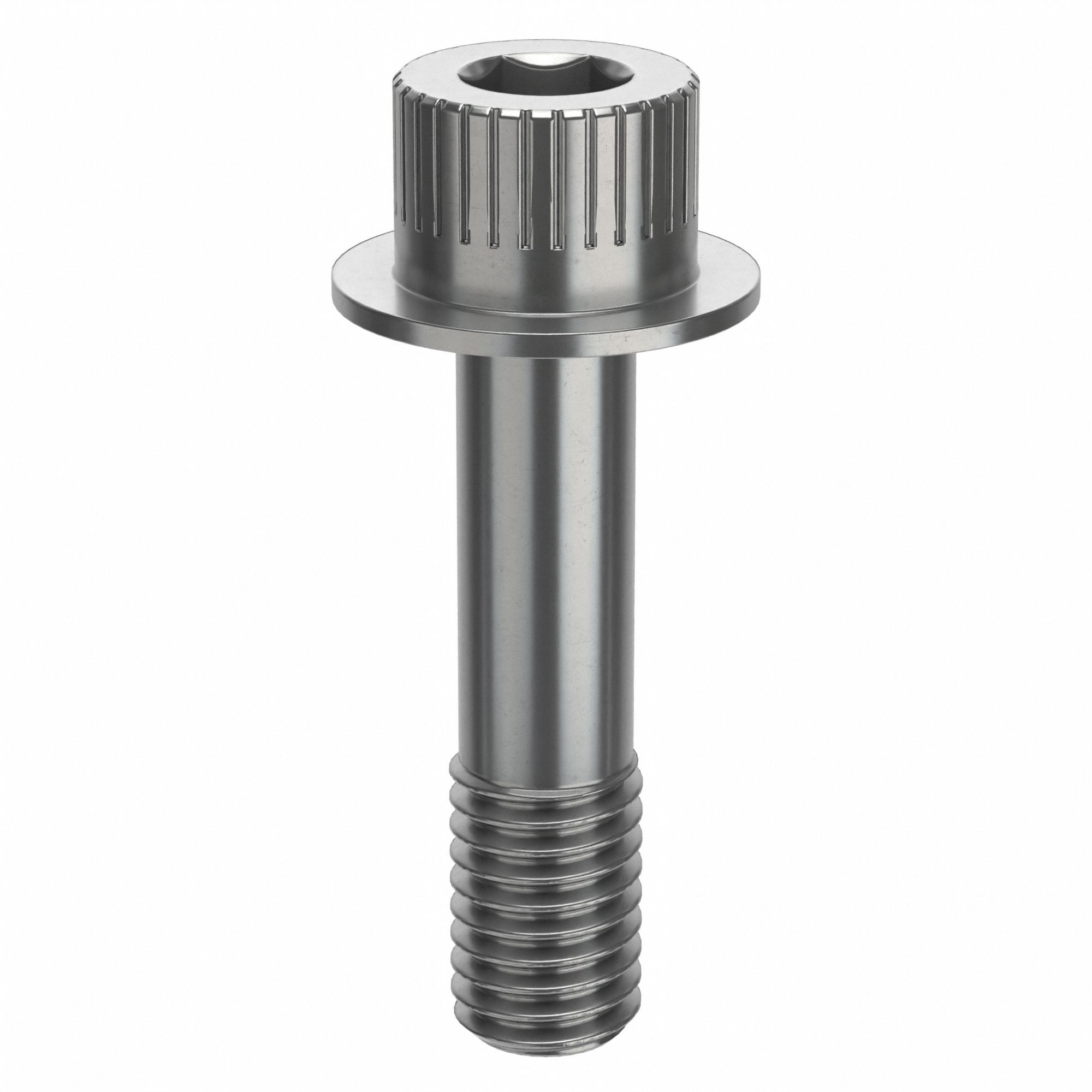 Socket Head Cap Screw: 1/2"-13 Thread Size, 2 in Lg, Flanged Std, Plain, Stainless Steel, 630