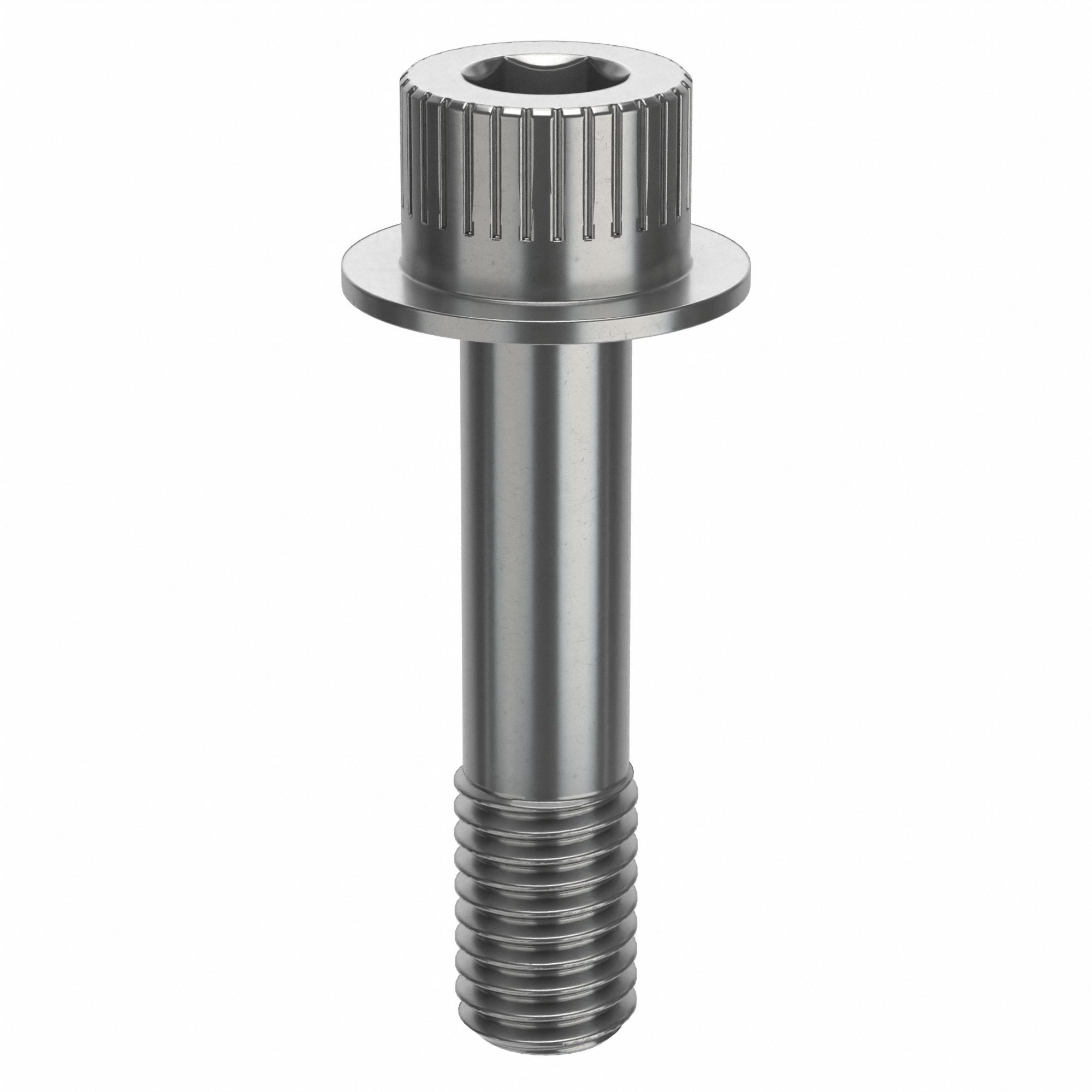 Socket Head Cap Screw: 1/2"-13 Thread Size, 2 1/8 in Lg, Flanged Std, Plain, Stainless Steel, 630