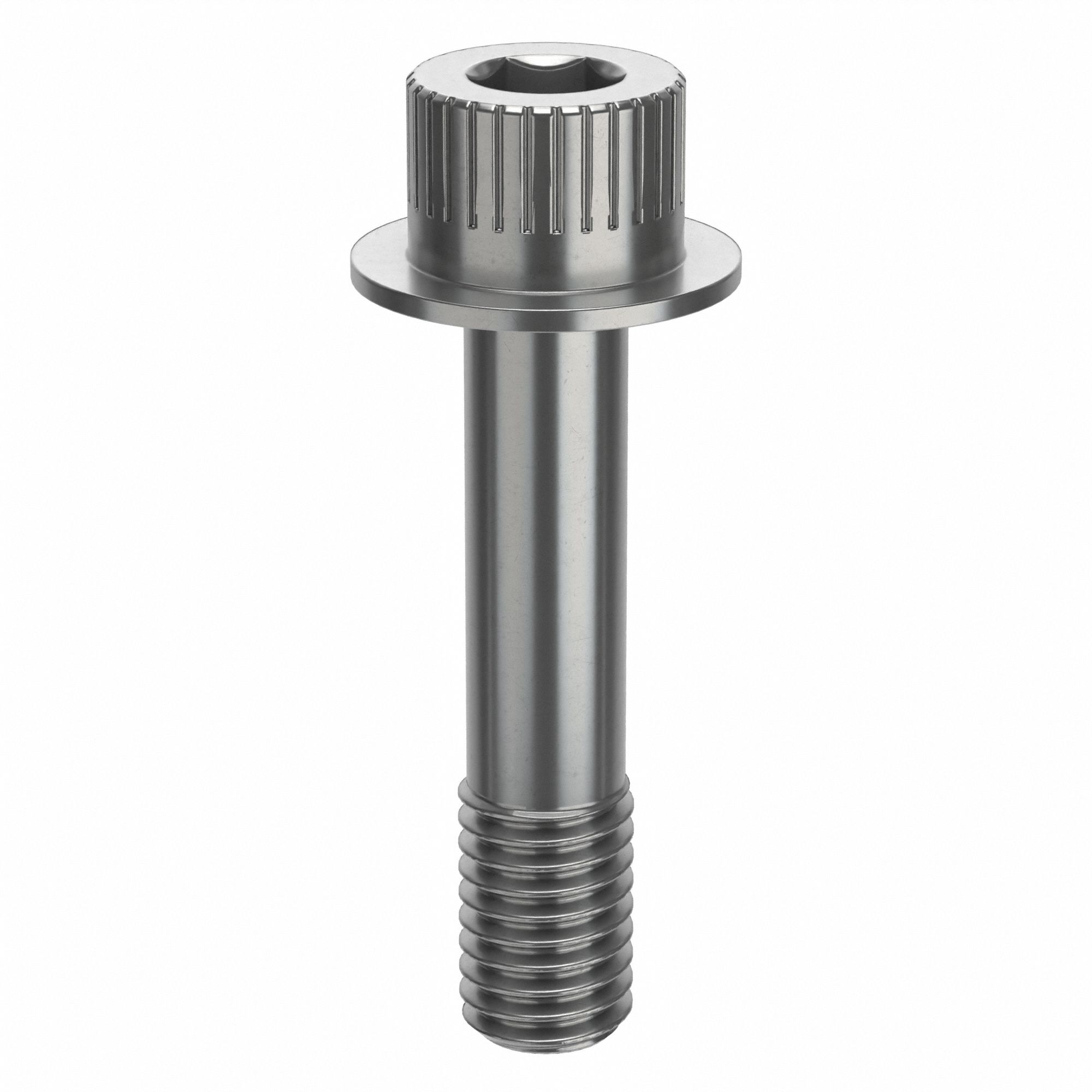 Socket Head Cap Screw: 1/2"-13 Thread Size, 2 1/4 in Lg, Flanged Std, Plain, Stainless Steel, 630