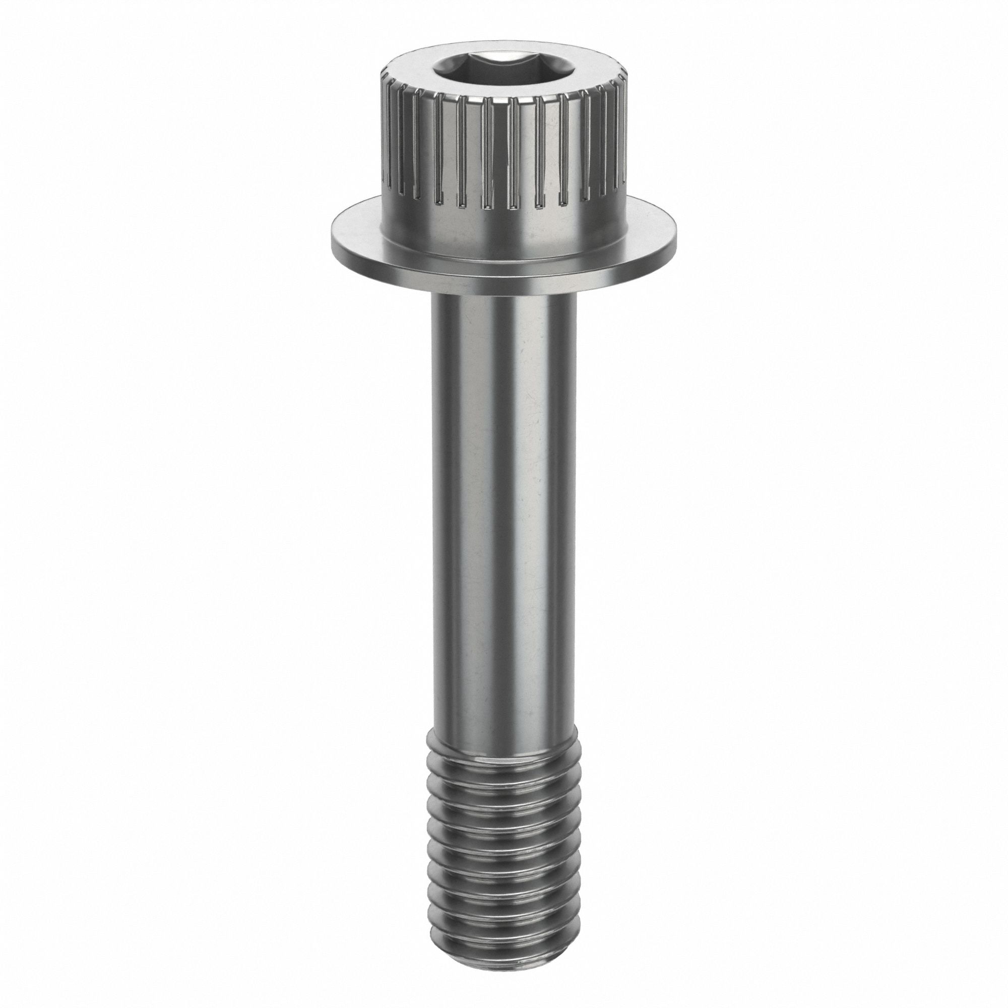 Socket Head Cap Screw: 1/2"-13 Thread Size, 2 3/8 in Lg, Flanged Std, Plain, Stainless Steel, 630