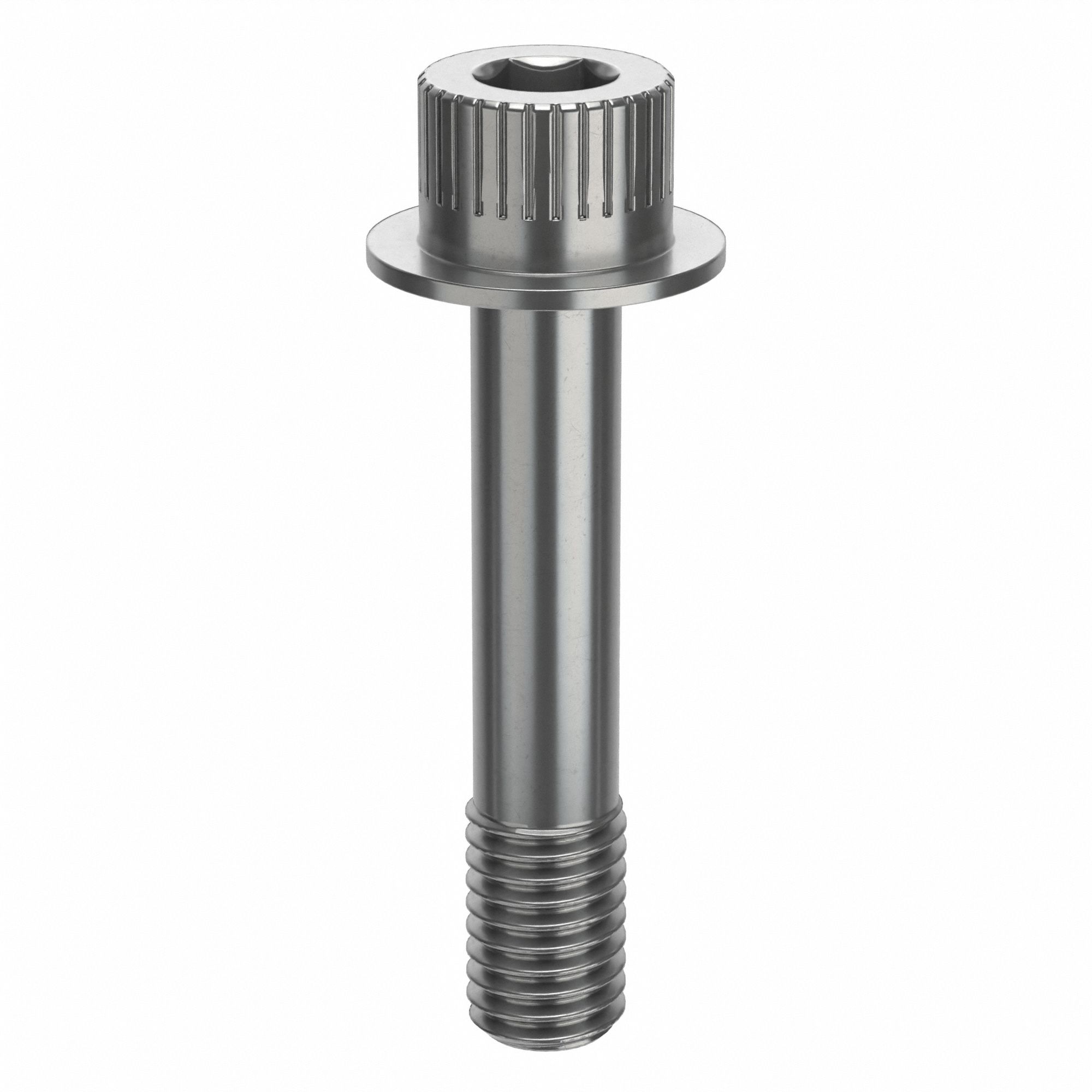 Socket Head Cap Screw: 1/2"-13 Thread Size, 2 1/2 in Lg, Flanged Std, Plain, Stainless Steel, 630