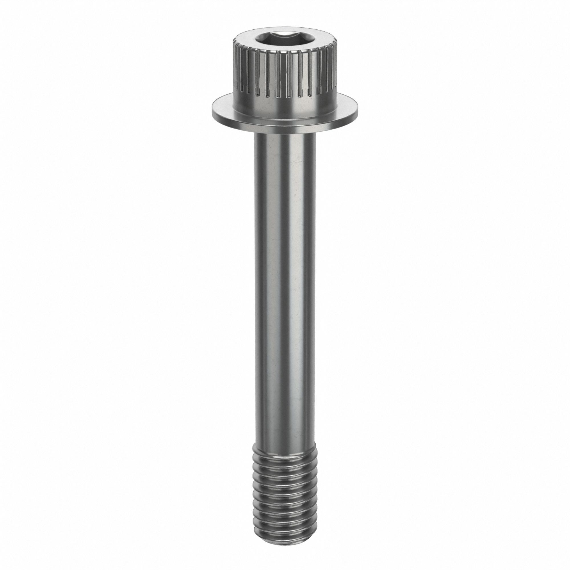 Socket Head Cap Screw: 1/2"-13 Thread Size, 3 3/8 in Lg, Flanged Std, Plain, Stainless Steel, 630