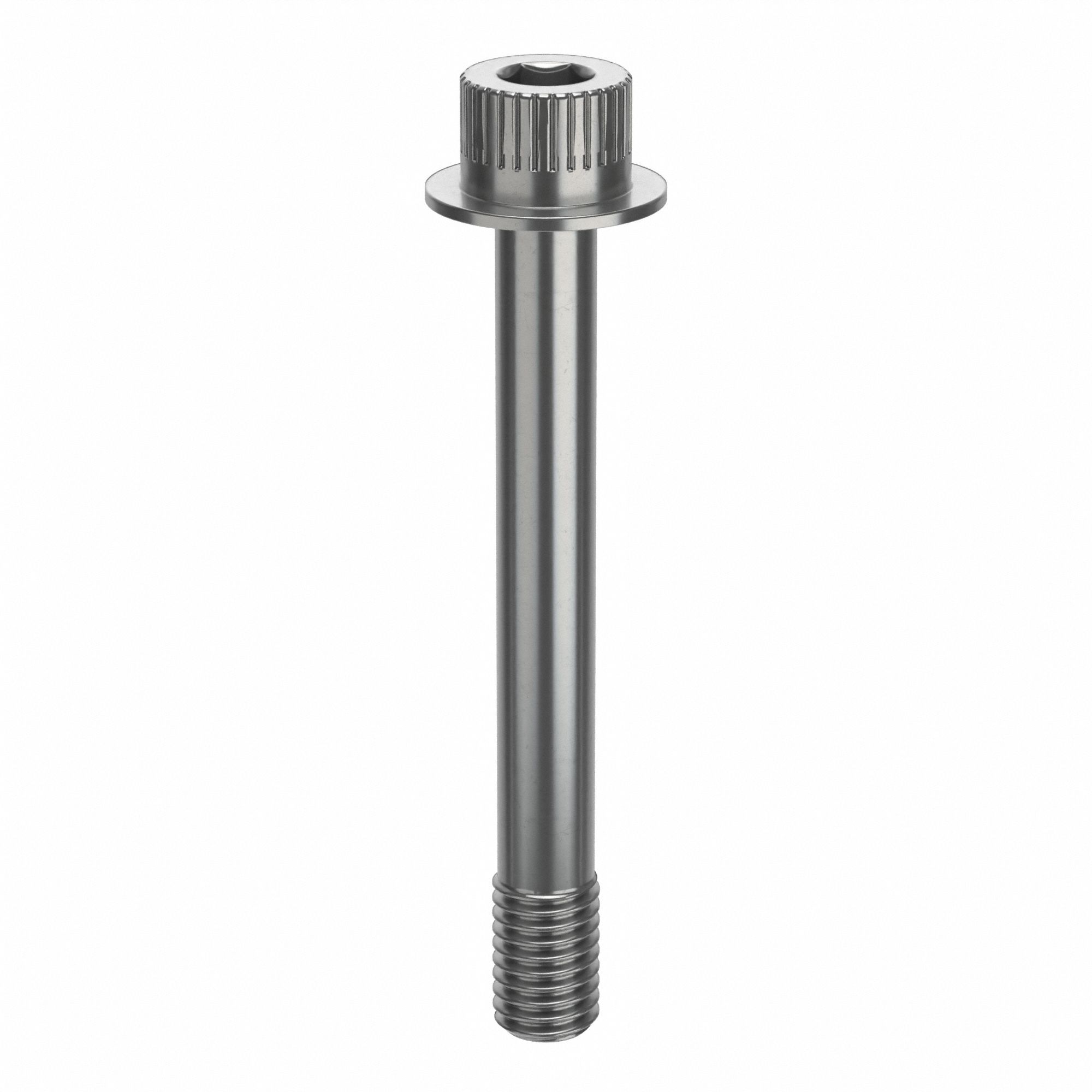 Socket Head Cap Screw: 1/2"-13 Thread Size, 4 in Lg, Flanged Std, Plain, Stainless Steel, 630