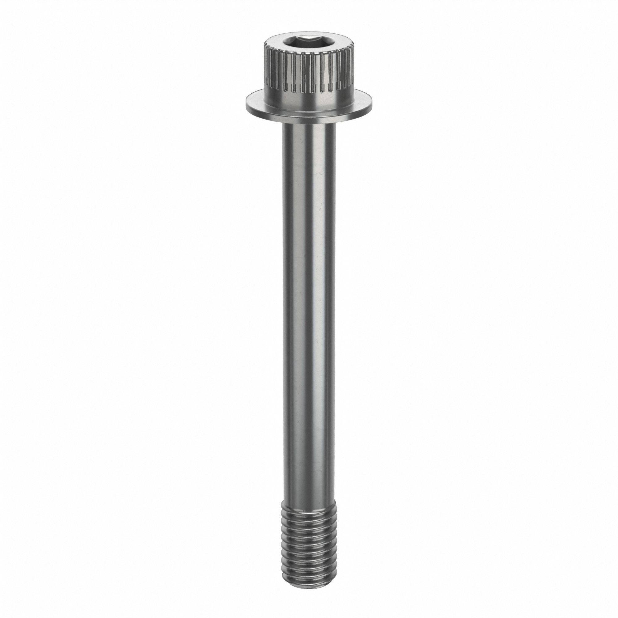 Socket Head Cap Screw: 1/2"-13 Thread Size, 4 3/8 in Lg, Flanged Std, Plain, Stainless Steel, 630