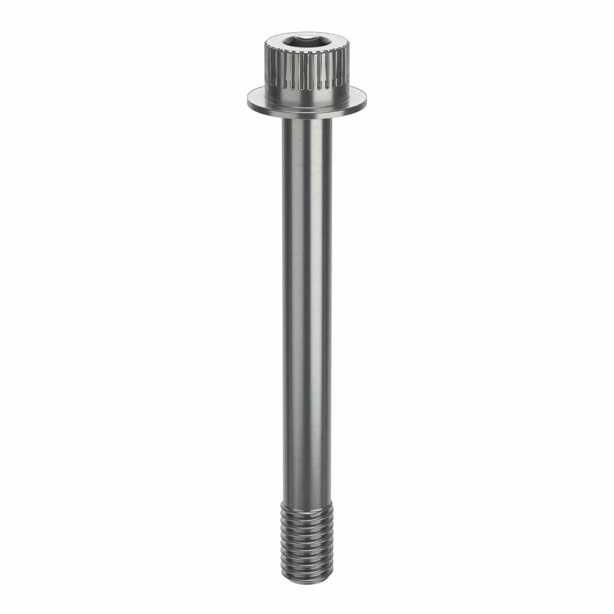 Socket Head Cap Screw: 1/2"-13 Thread Size, 4 5/8 in Lg, Flanged Std, Plain, Stainless Steel, 630
