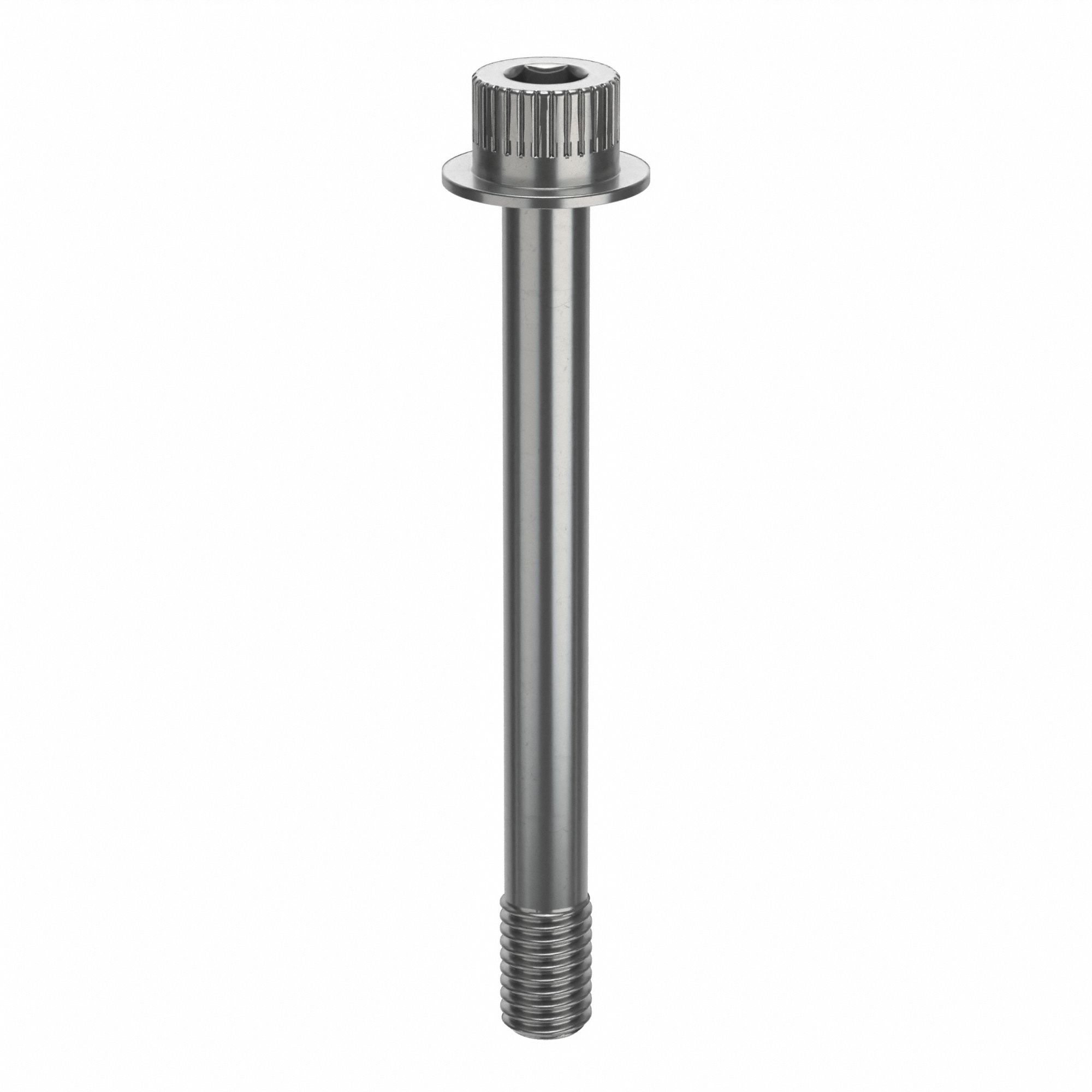 Socket Head Cap Screw: 1/2"-13 Thread Size, 4 3/4 in Lg, Flanged Std, Plain, Stainless Steel, 630
