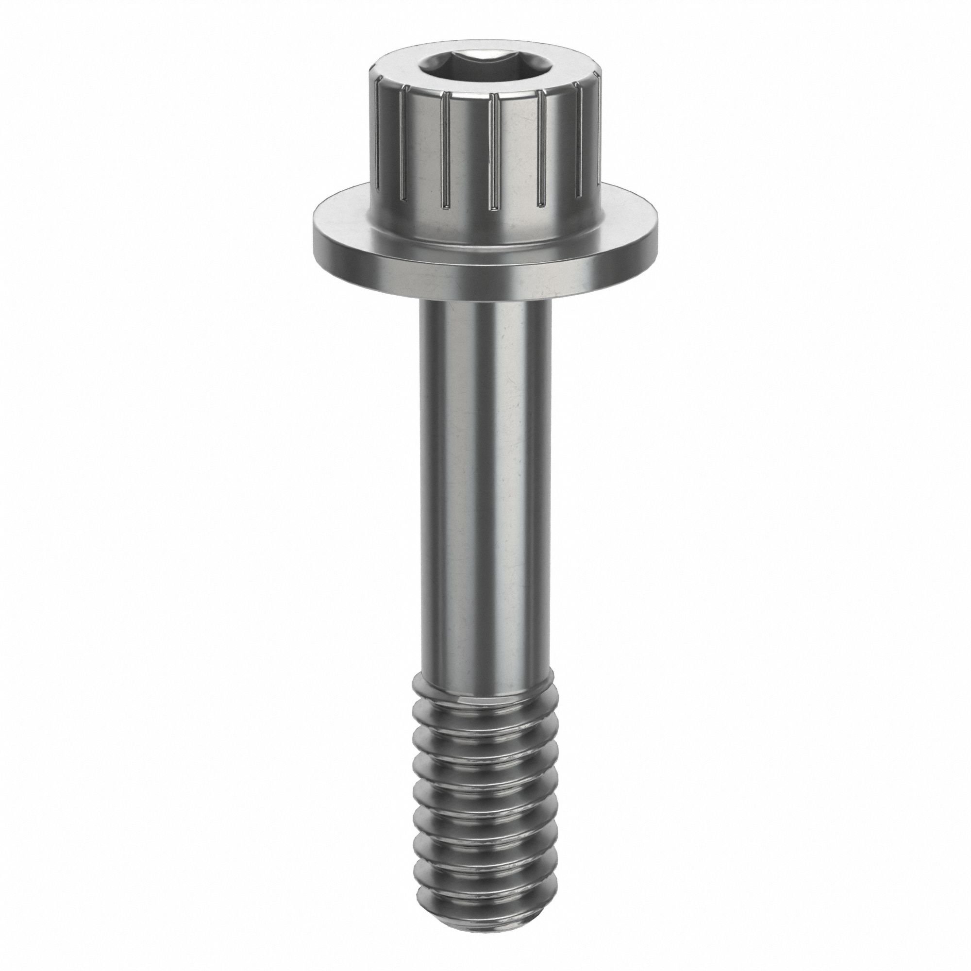 Socket Head Cap Screw: 1/4"-20 Thread Size, 1 3/16 in Lg, Flanged Std, Plain, Stainless Steel, 630