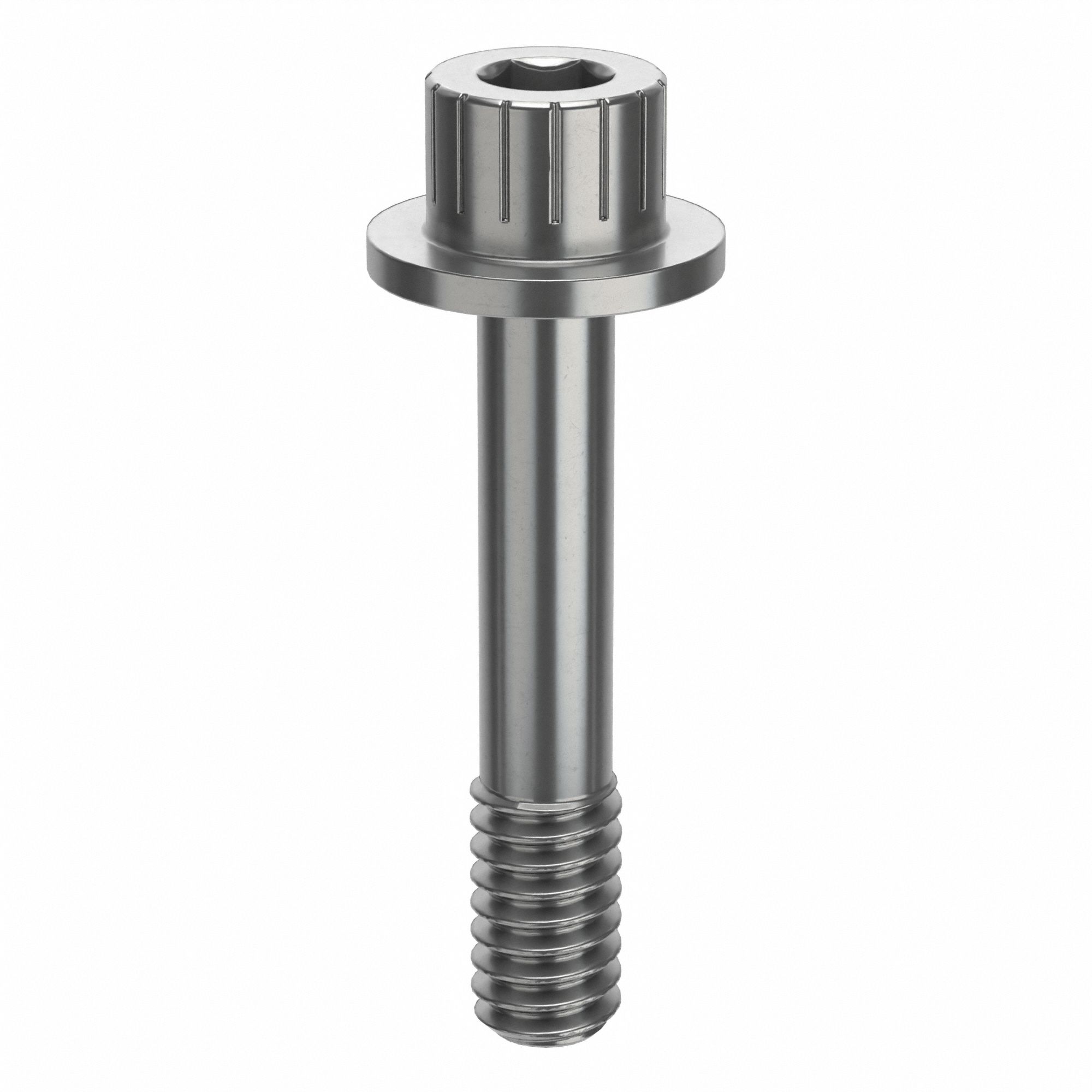 Socket Head Cap Screw: 1/4"-20 Thread Size, 1 5/16 in Lg, Flanged Std, Plain, Stainless Steel, 630