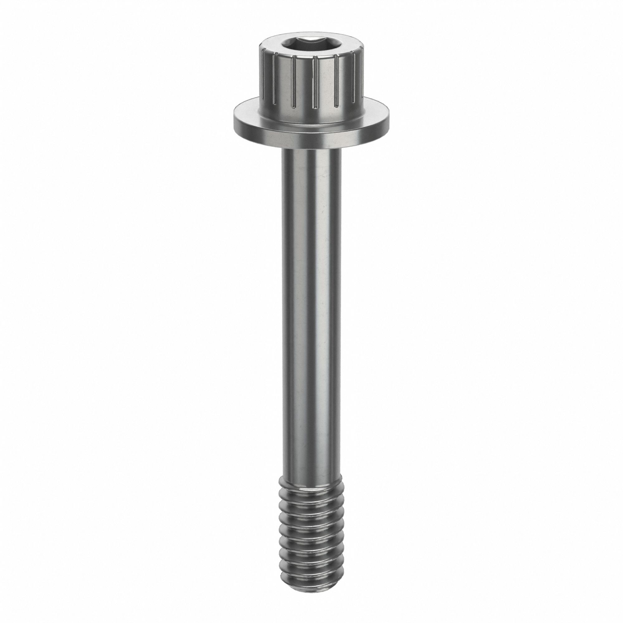 Socket Head Cap Screw: 1/4"-20 Thread Size, 1 13/16 in Lg, Flanged Std, Plain, Stainless Steel, 630