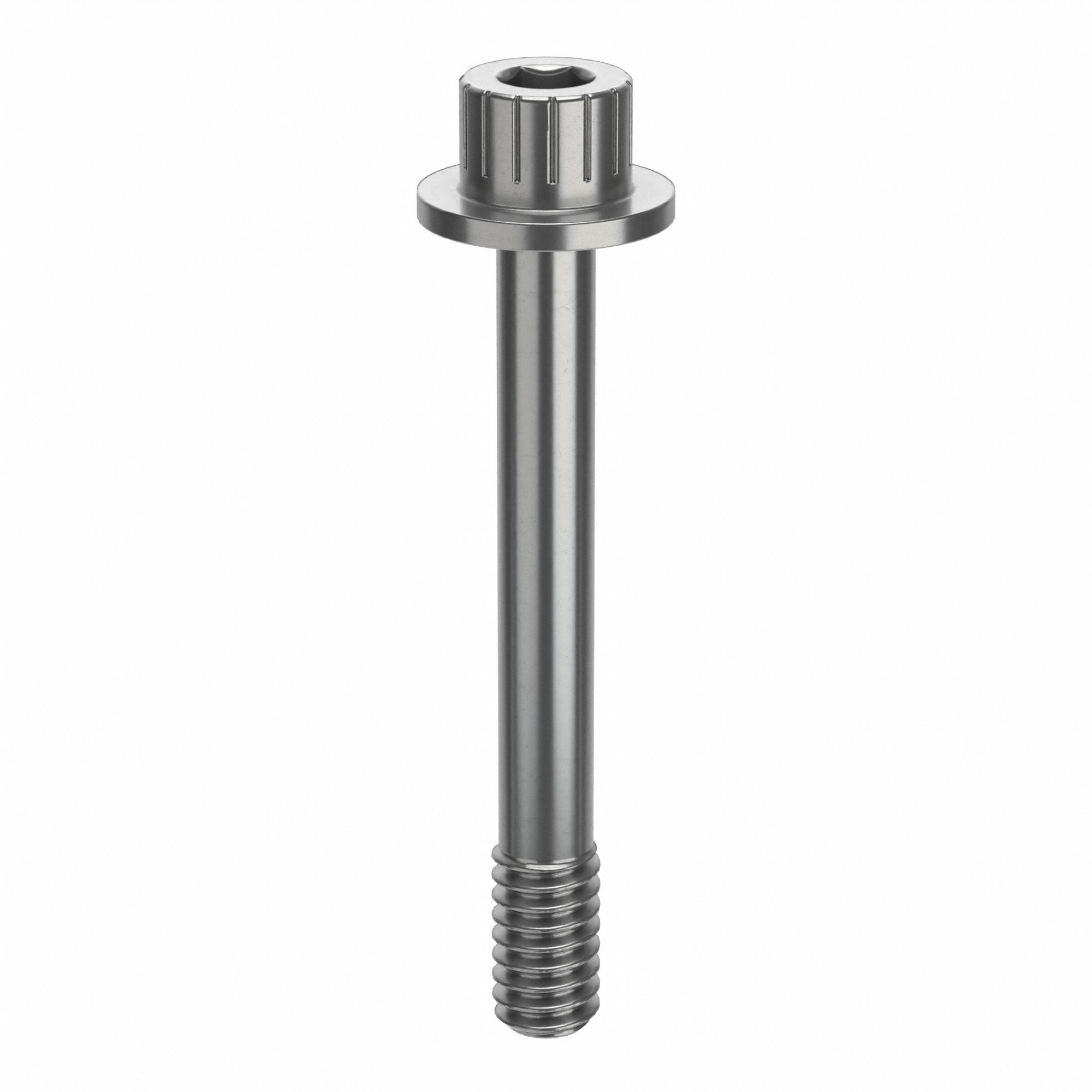 Socket Head Cap Screw: 1/4"-20 Thread Size, 1 15/16 in Lg, Flanged Std, Plain, Stainless Steel, 630