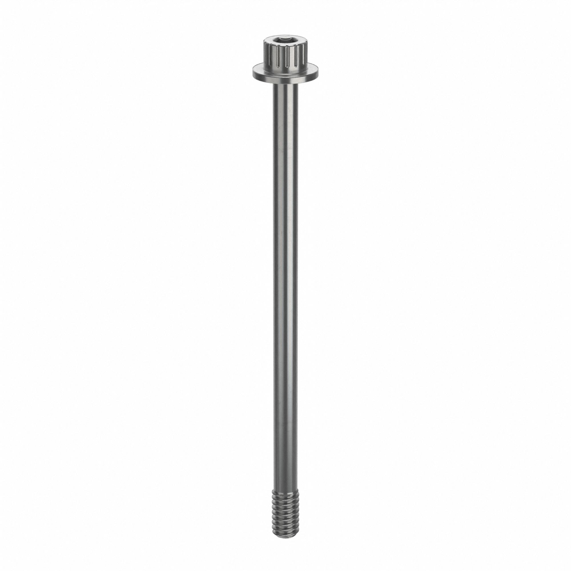 Socket Head Cap Screw: 1/4"-20 Thread Size, 4 5/16 in Lg, Flanged Std, Plain, Stainless Steel, 630