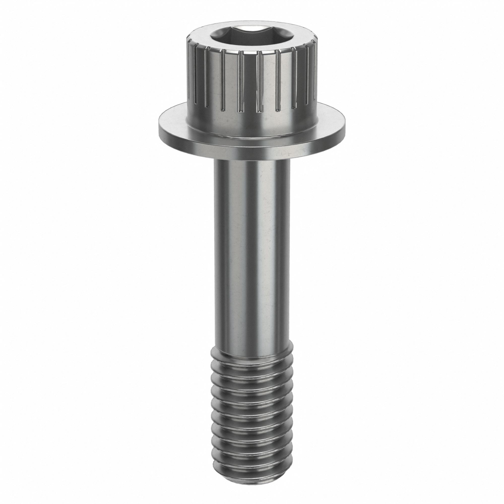 Socket Head Cap Screw: 3/8"-16 Thread Size, 1 5/8 in Lg, Flanged Std, Plain, Stainless Steel, 630