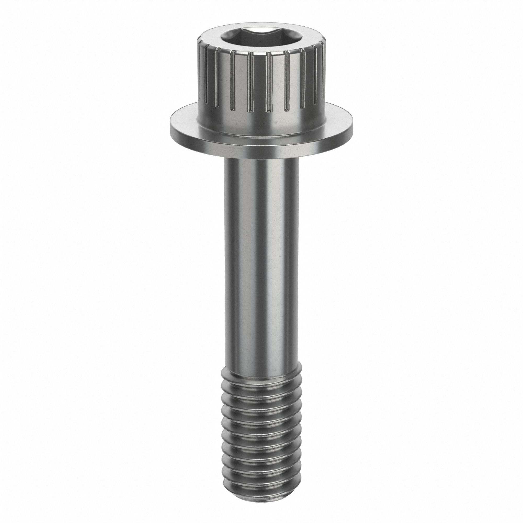 Socket Head Cap Screw: 3/8"-16 Thread Size, 1 3/4 in Lg, Flanged Std, Plain, Stainless Steel, 630