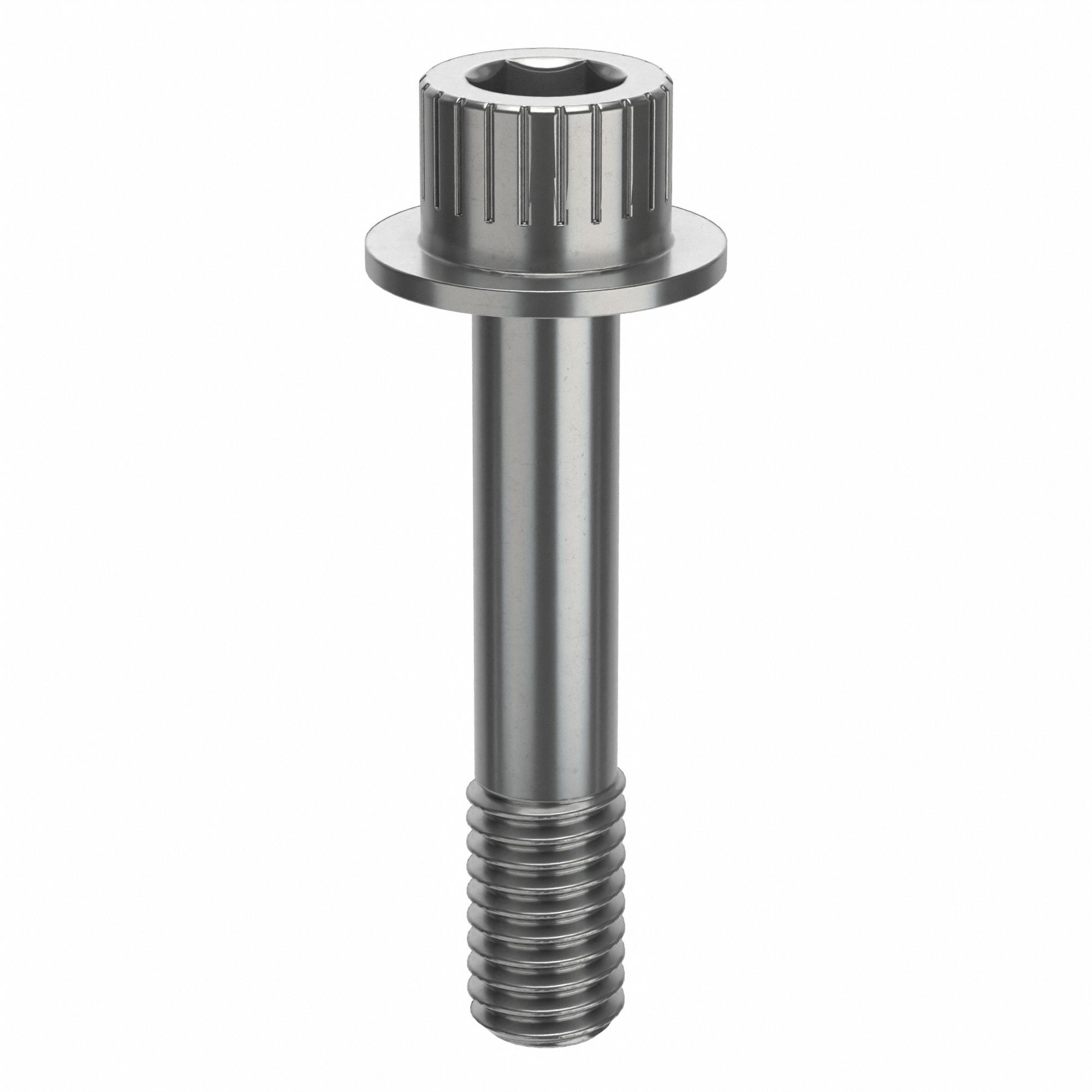 Socket Head Cap Screw: 3/8"-16 Thread Size, 1 7/8 in Lg, Flanged Std, Plain, Stainless Steel, 630