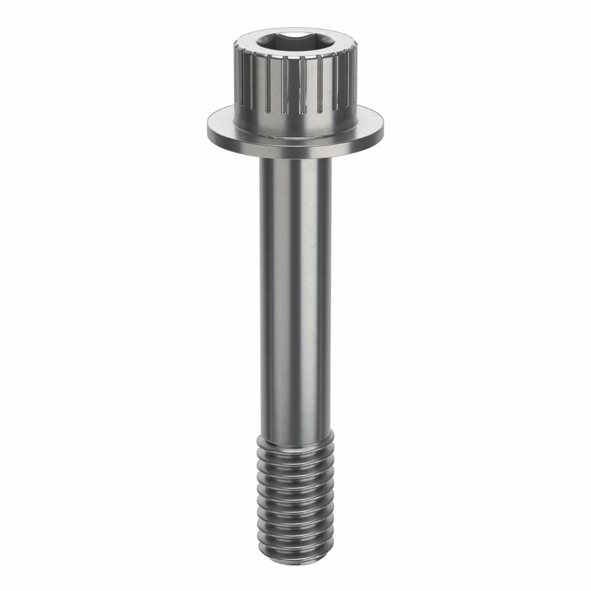 Socket Head Cap Screw: 3/8"-16 Thread Size, 2 1/8 in Lg, Flanged Std, Plain, Stainless Steel, 630