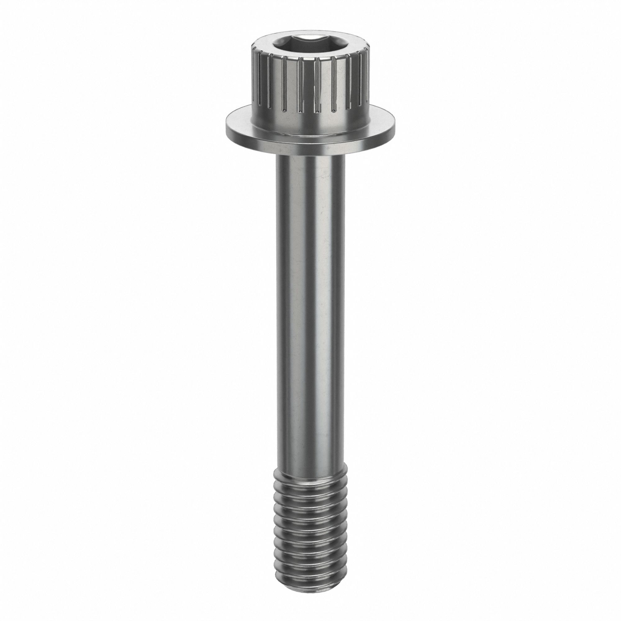 Socket Head Cap Screw: 3/8"-16 Thread Size, 2 3/8 in Lg, Flanged Std, Plain, Stainless Steel, 630