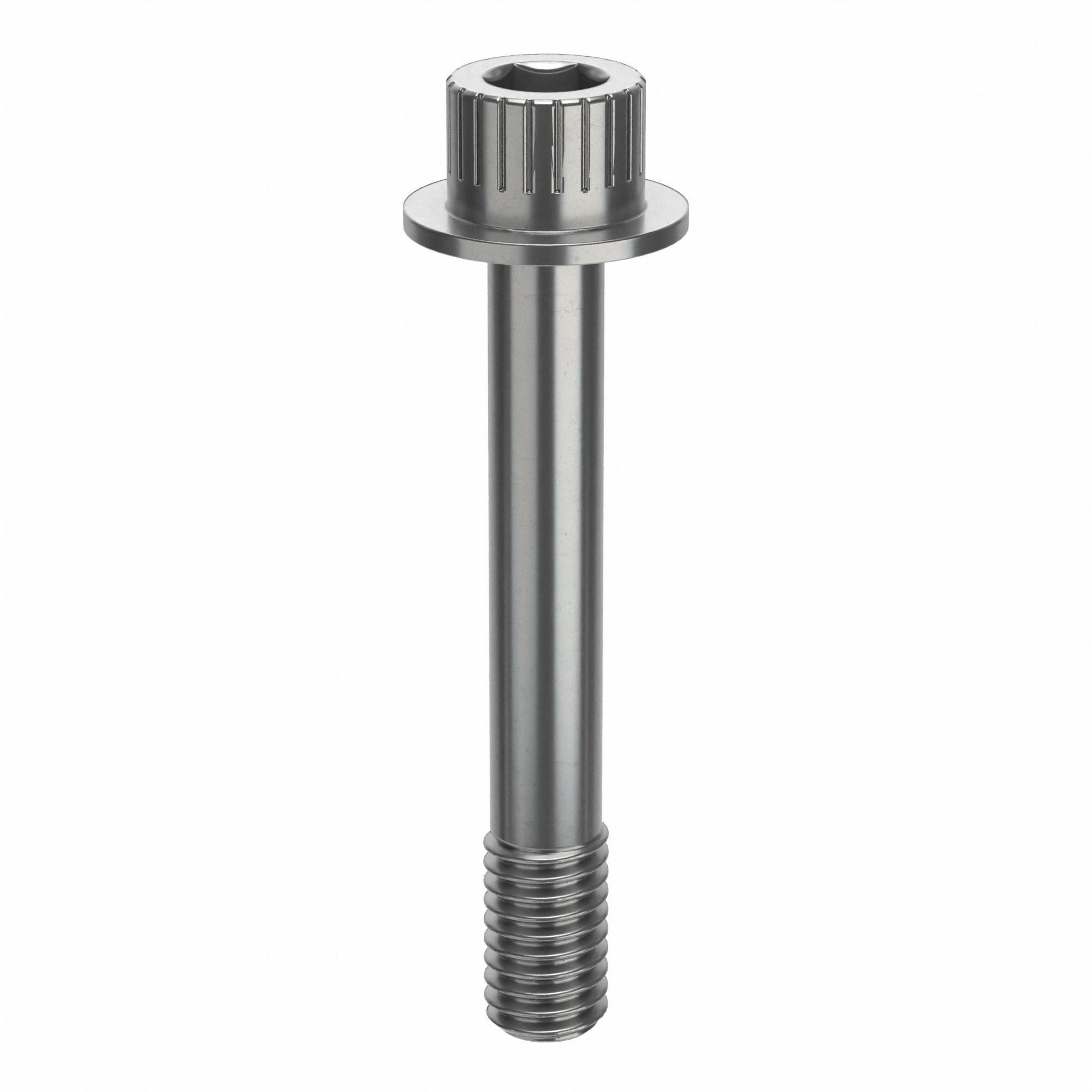 Socket Head Cap Screw: 3/8"-16 Thread Size, 2 1/2 in Lg, Flanged Std, Plain, Stainless Steel, 630