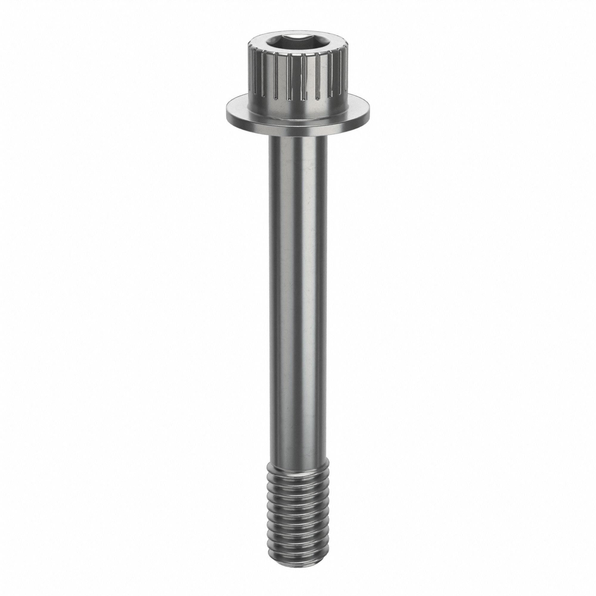 Socket Head Cap Screw: 3/8"-16 Thread Size, 2 3/4 in Lg, Flanged Std, Plain, Stainless Steel, 630