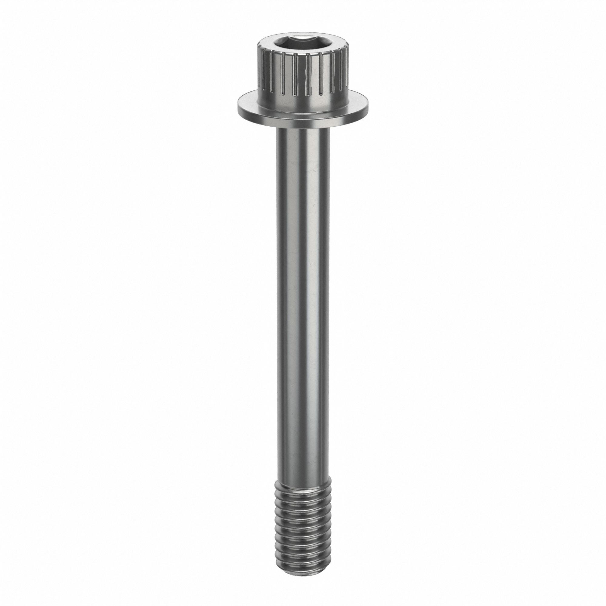 Socket Head Cap Screw: 3/8"-16 Thread Size, 3 1/8 in Lg, Flanged Std, Plain, Stainless Steel, 630