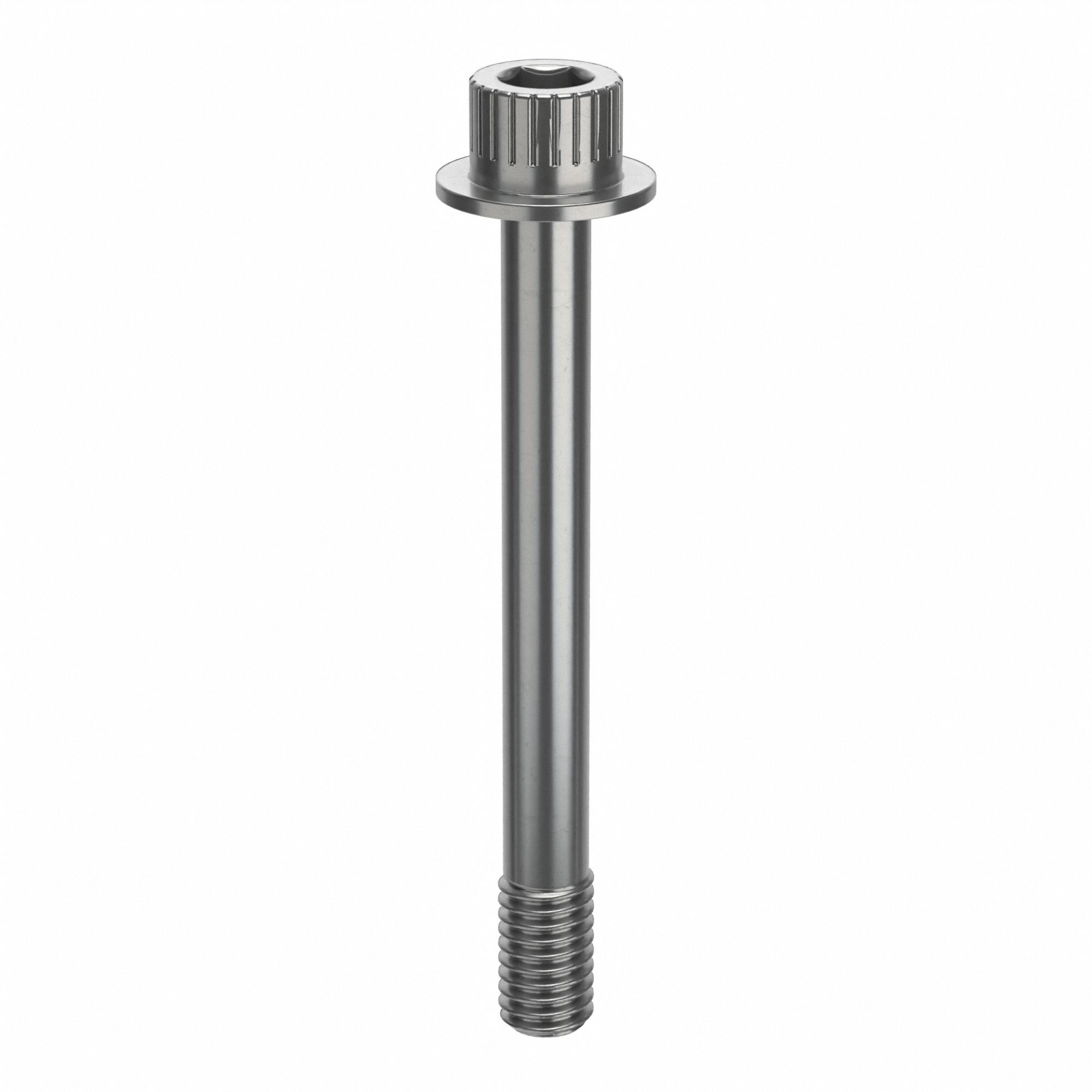 Socket Head Cap Screw: 3/8"-16 Thread Size, 3 3/8 in Lg, Flanged Std, Plain, Stainless Steel, 630
