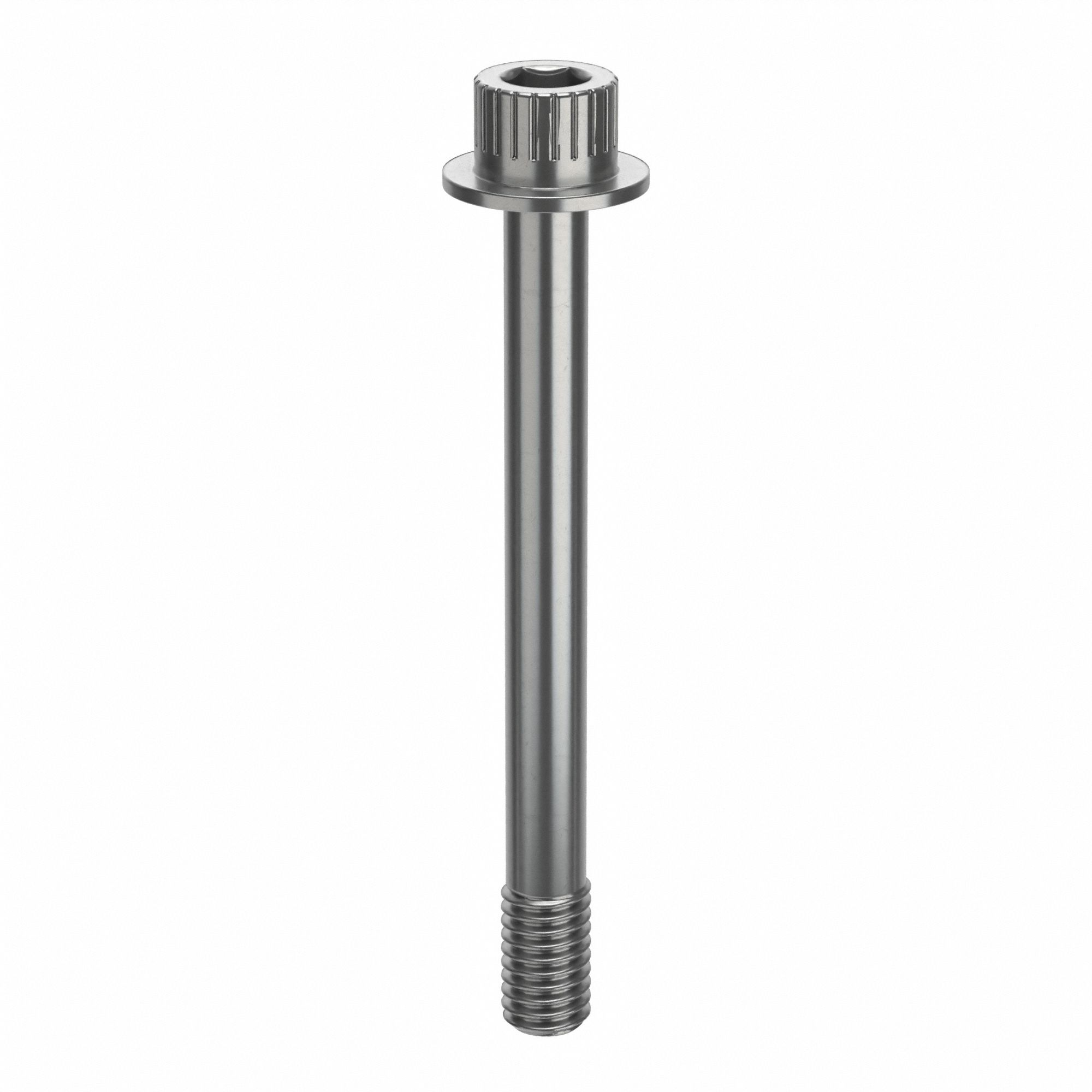 Socket Head Cap Screw: 3/8"-16 Thread Size, 3 5/8 in Lg, Flanged Std, Plain, Stainless Steel, 630