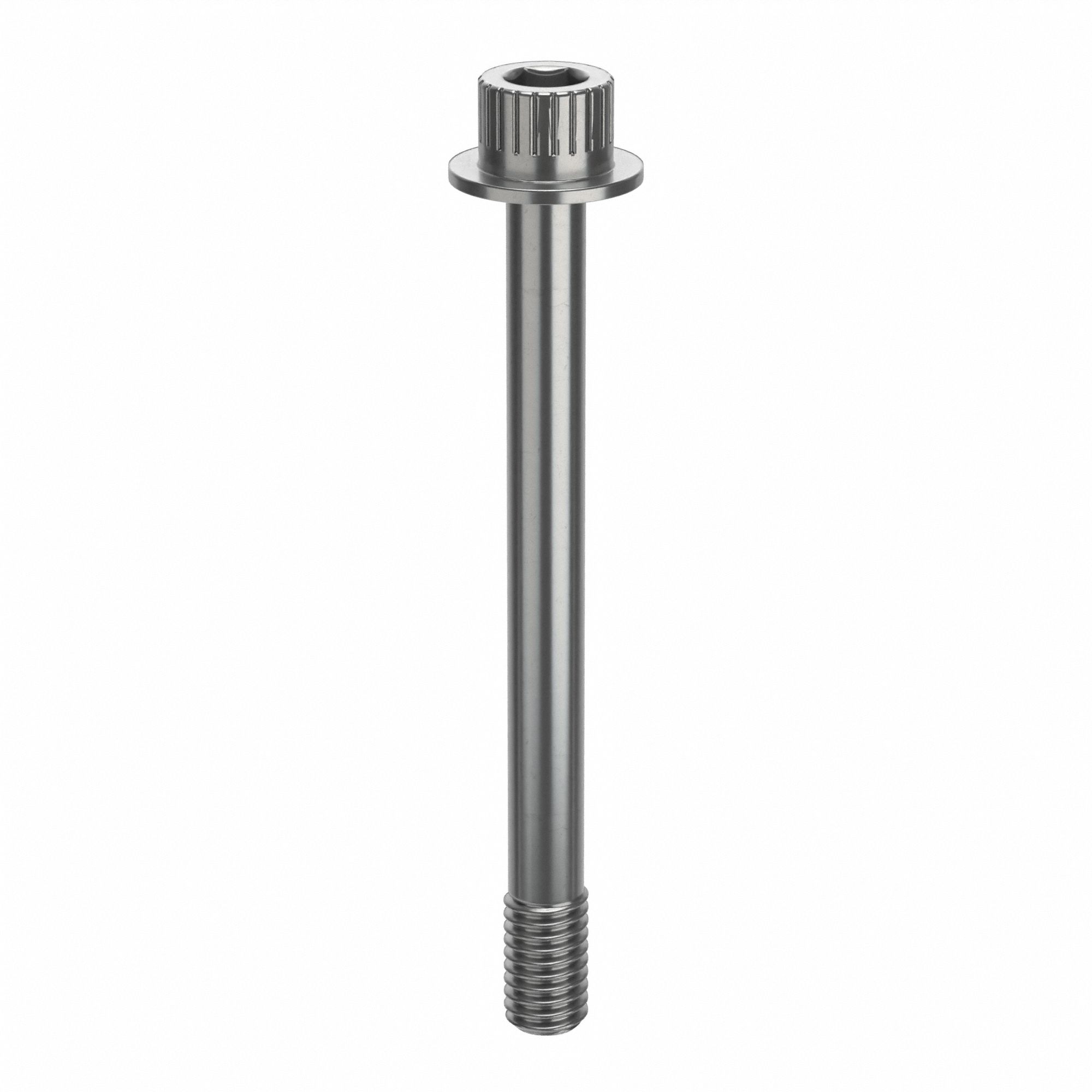 Socket Head Cap Screw: 3/8"-16 Thread Size, 3 7/8 in Lg, Flanged Std, Plain, Stainless Steel, 630