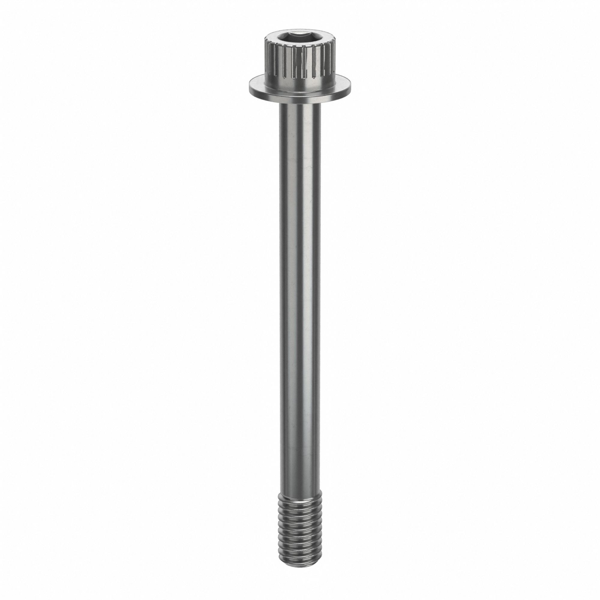 Socket Head Cap Screw: 3/8"-16 Thread Size, 4 1/8 in Lg, Flanged Std, Plain, Stainless Steel, 630