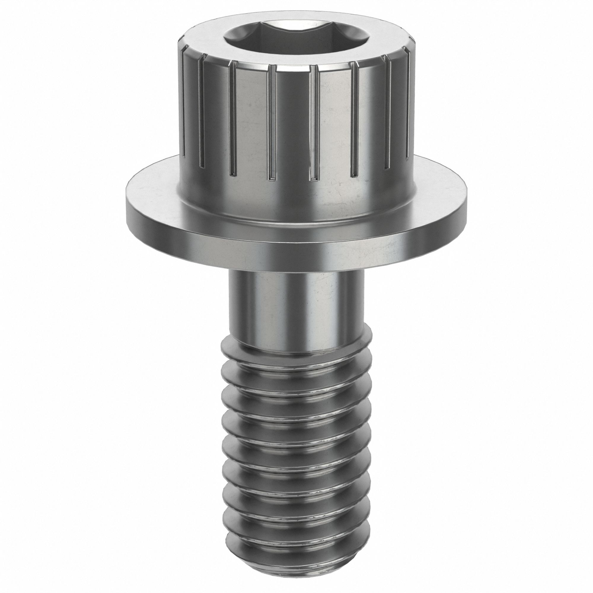 Socket Head Cap Screw: 5/16"-18 Thread Size, 3/4 in Lg, Flanged Std, Plain, Stainless Steel, 630