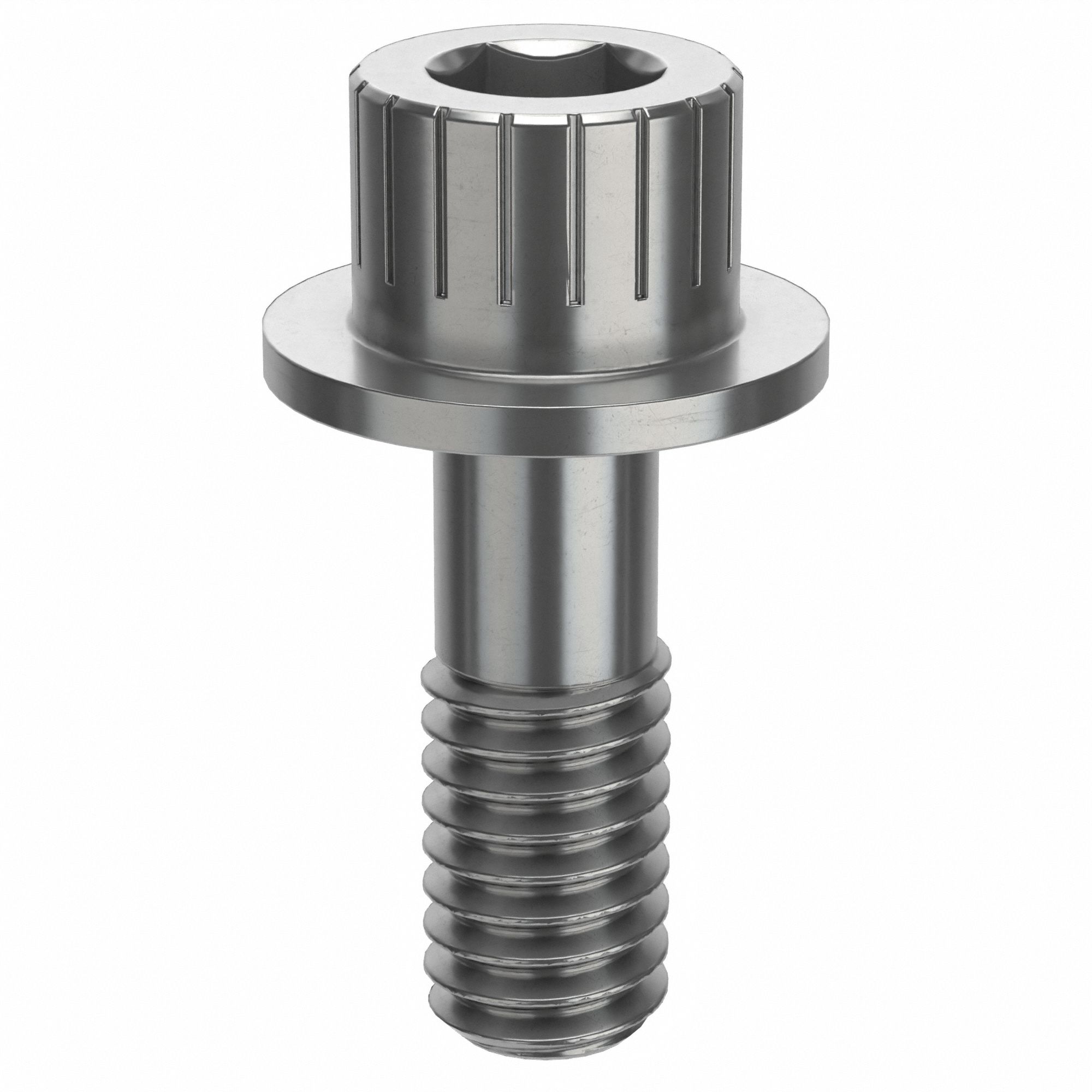 Socket Head Cap Screw: 5/16"-18 Thread Size, 7/8 in Lg, Flanged Std, Plain, Stainless Steel, 630
