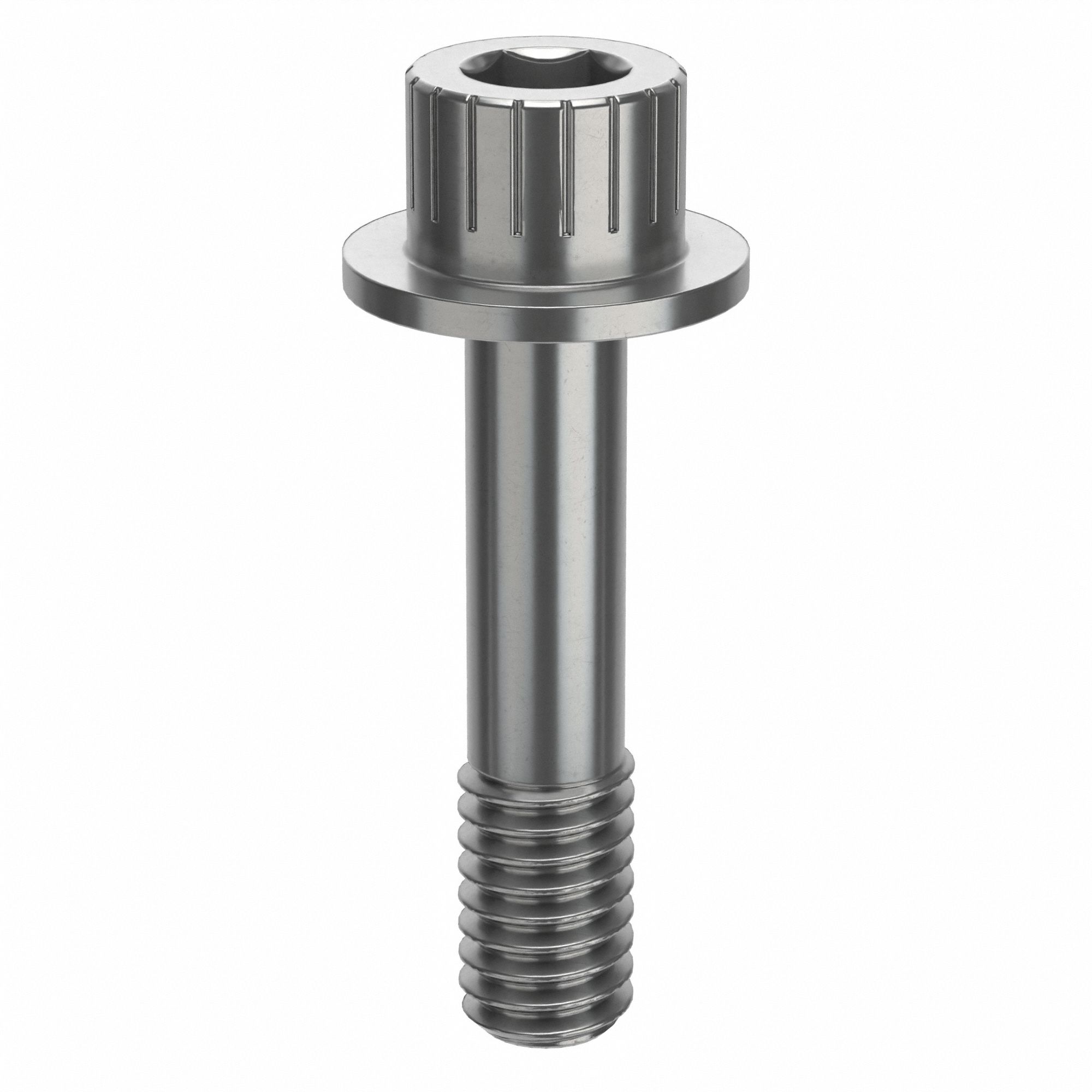 Socket Head Cap Screw: 5/16"-18 Thread Size, 1 3/8 in Lg, Flanged Std, Plain, Stainless Steel, 630