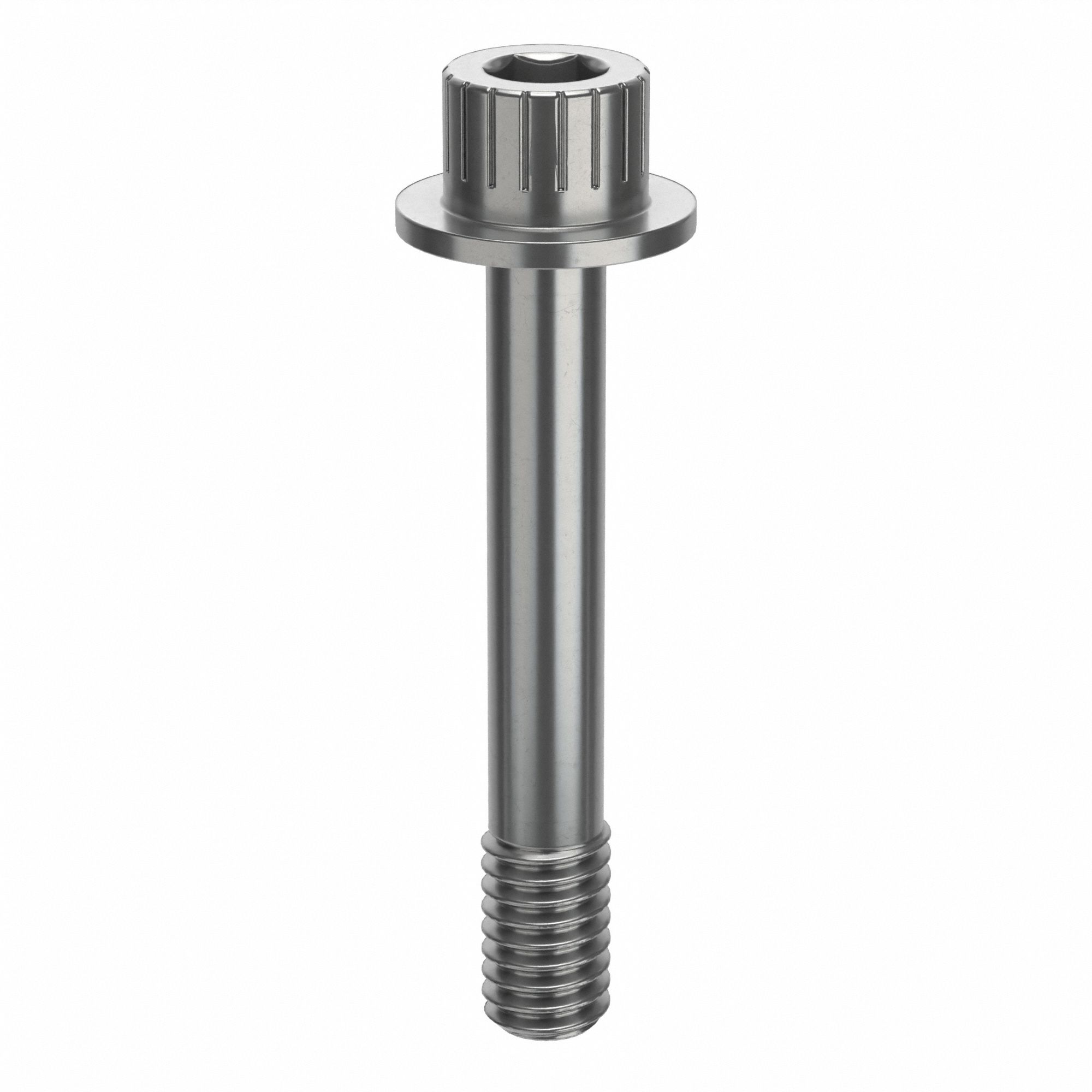 Socket Head Cap Screw: 5/16"-18 Thread Size, 2 in Lg, Flanged Std, Plain, Stainless Steel, 630