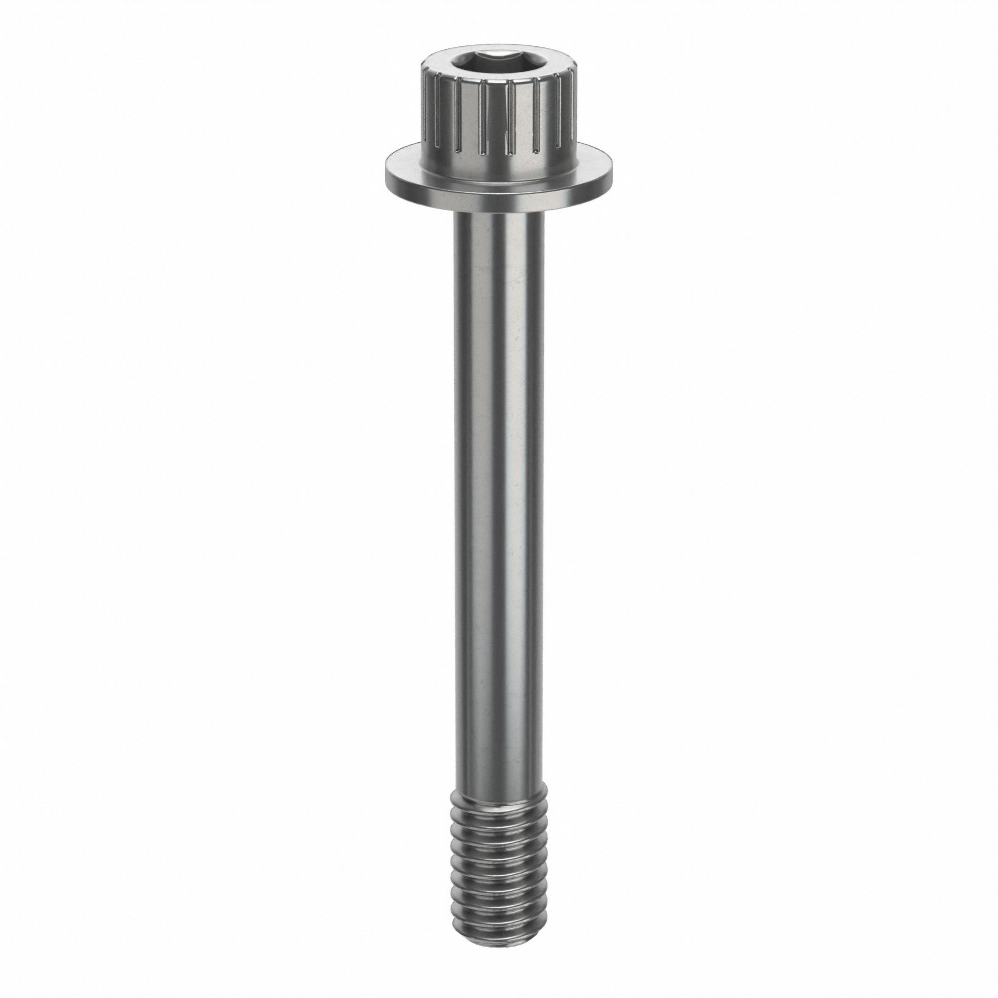 Socket Head Cap Screw: 5/16"-18 Thread Size, 2 1/2 in Lg, Flanged Std, Plain, Stainless Steel, 630