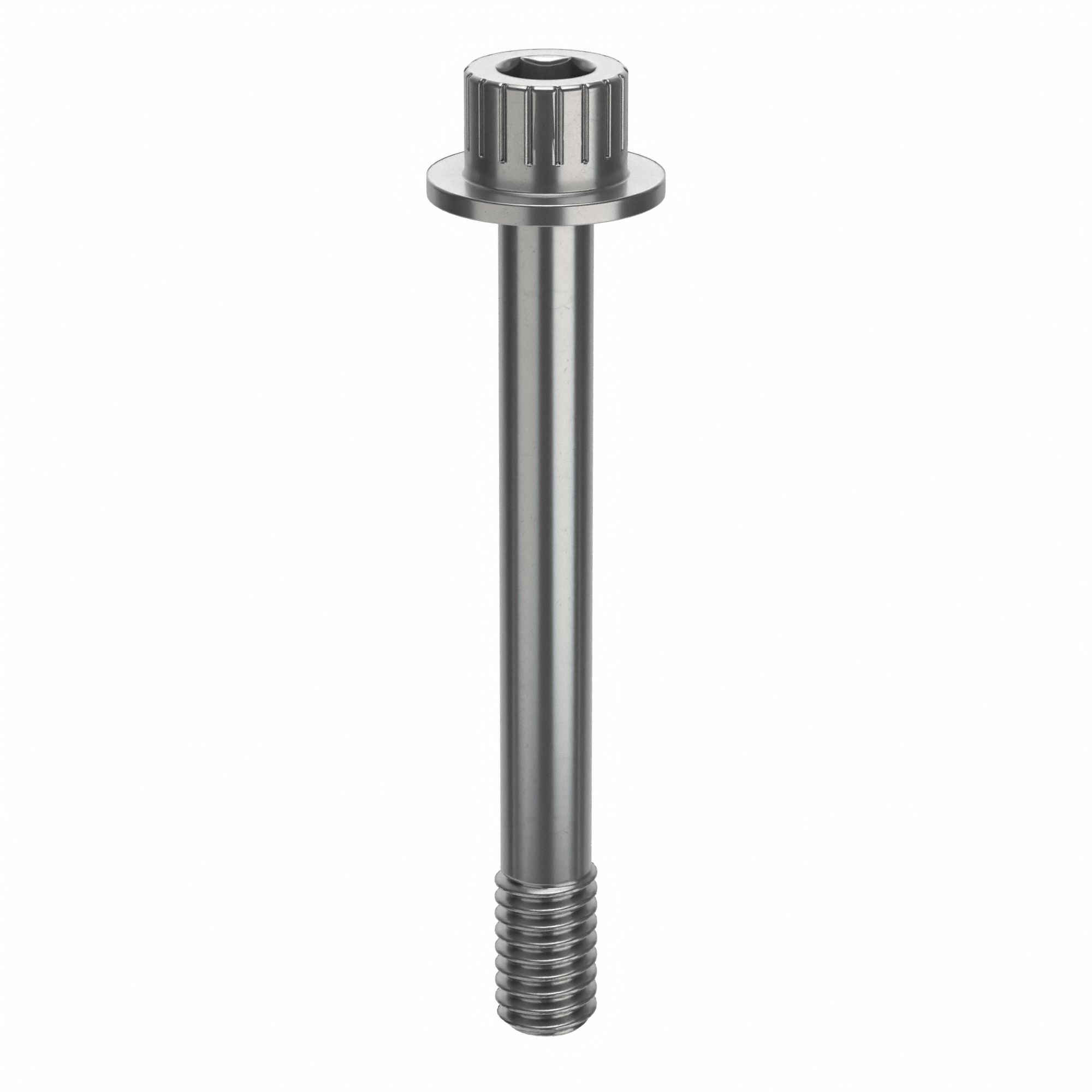 Socket Head Cap Screw: 5/16"-18 Thread Size, 2 5/8 in Lg, Flanged Std, Plain, Stainless Steel, 630