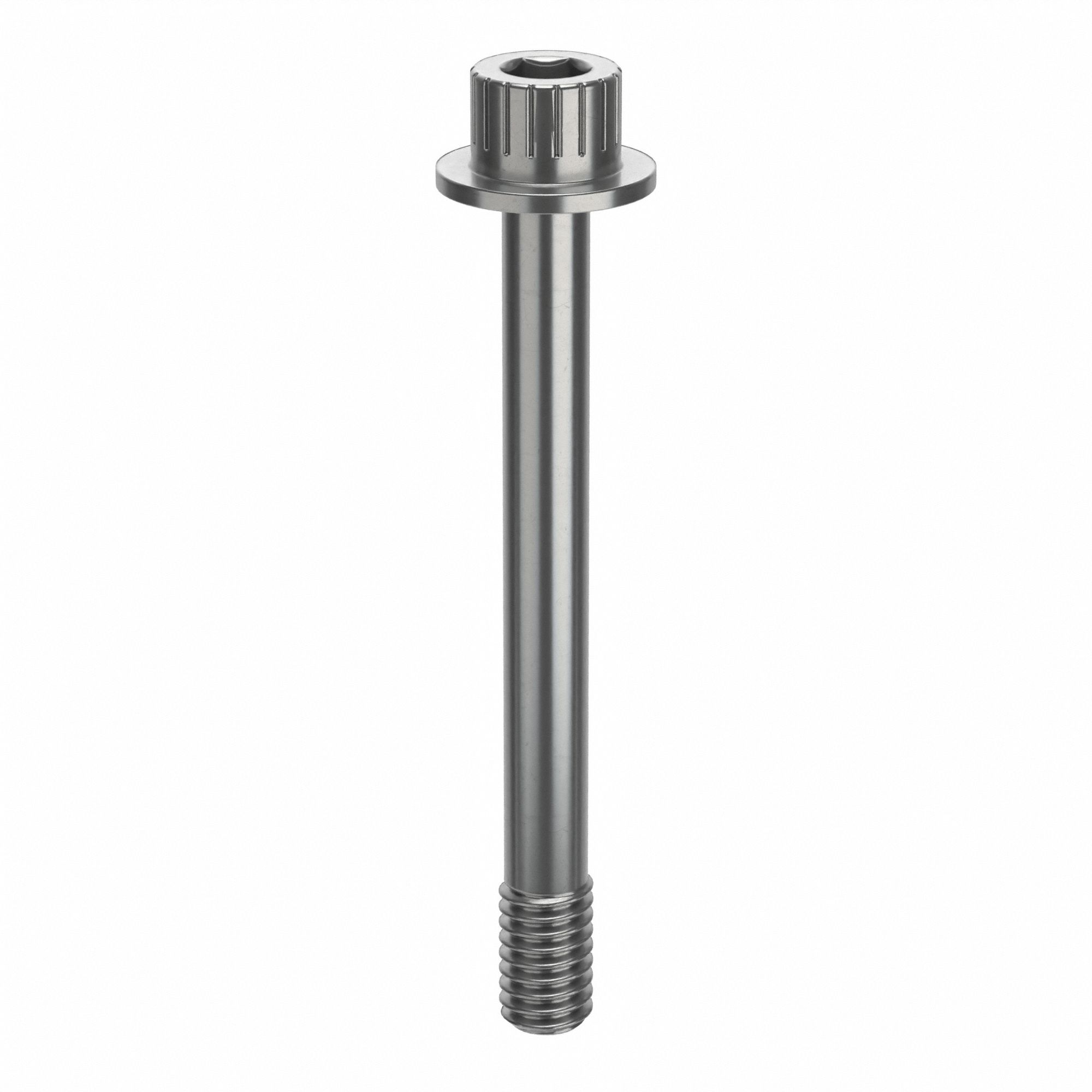 Socket Head Cap Screw: 5/16"-18 Thread Size, 2 7/8 in Lg, Flanged Std, Plain, Stainless Steel, 630