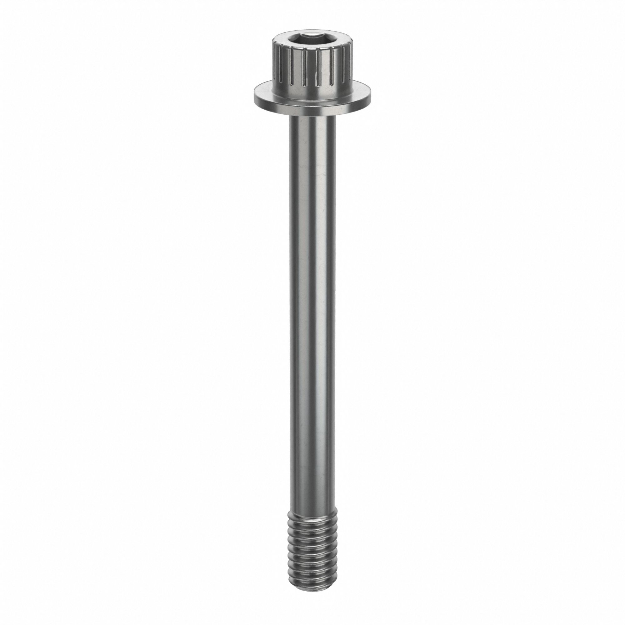 Socket Head Cap Screw: 5/16"-18 Thread Size, 3 1/8 in Lg, Flanged Std, Plain, Stainless Steel, 630