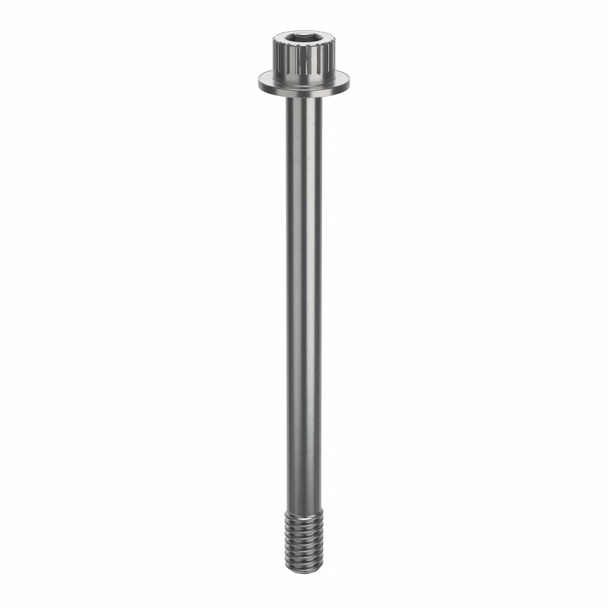 Socket Head Cap Screw: 5/16"-18 Thread Size, 4 in Lg, Flanged Std, Plain, Stainless Steel, 630