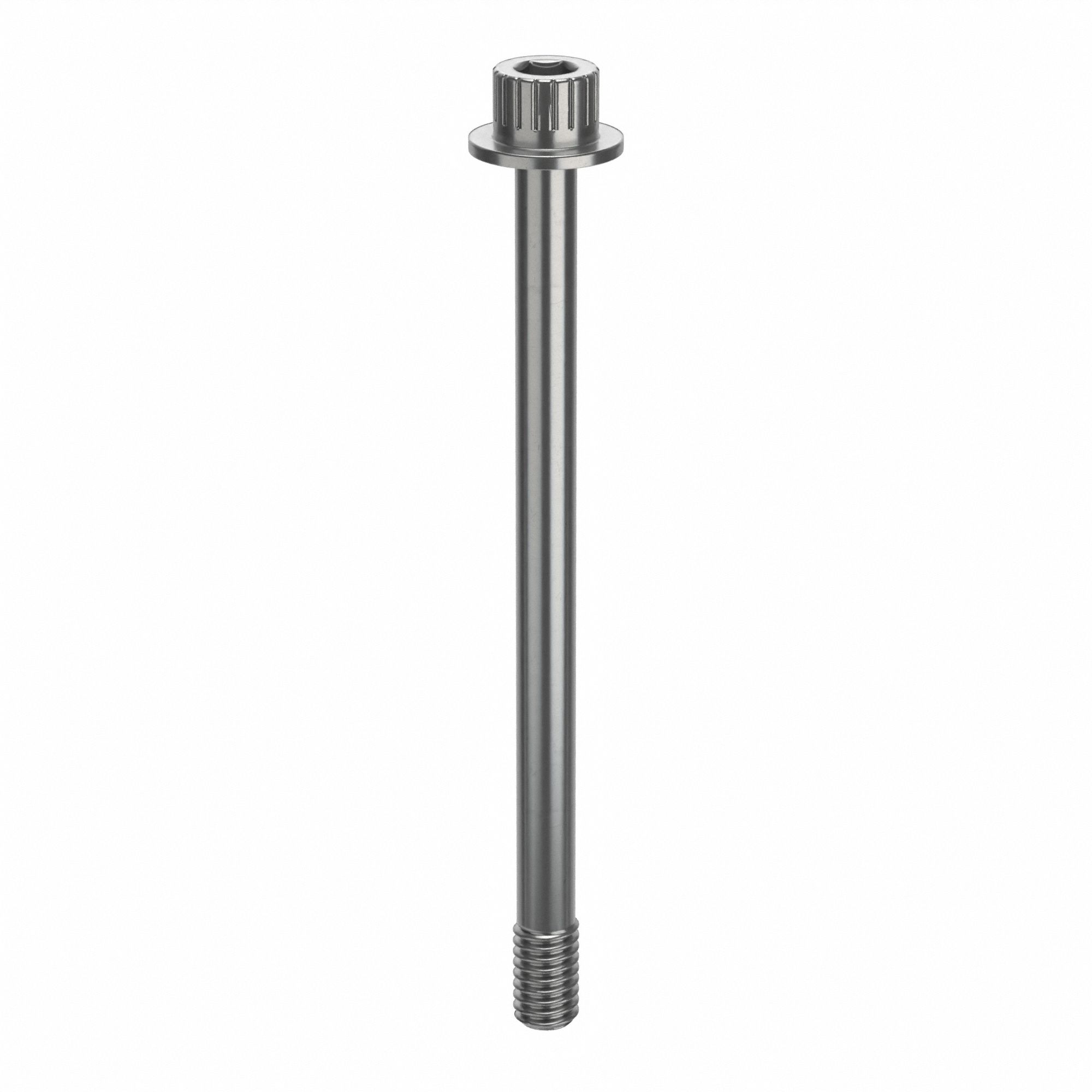 Socket Head Cap Screw: 5/16"-18 Thread Size, 4 1/4 in Lg, Flanged Std, Plain, Stainless Steel, 630