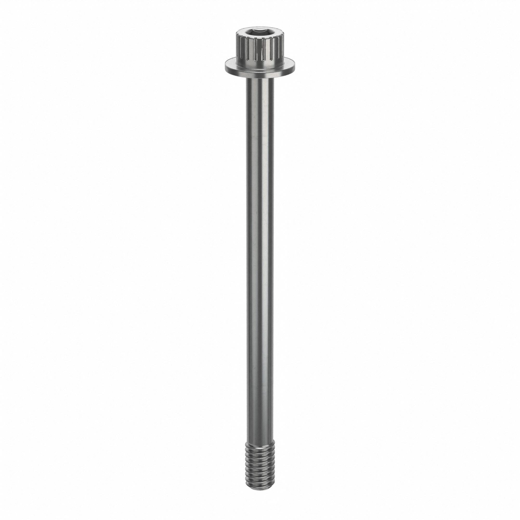 Socket Head Cap Screw: 5/16"-18 Thread Size, 4 1/2 in Lg, Flanged Std, Plain, Stainless Steel, 630