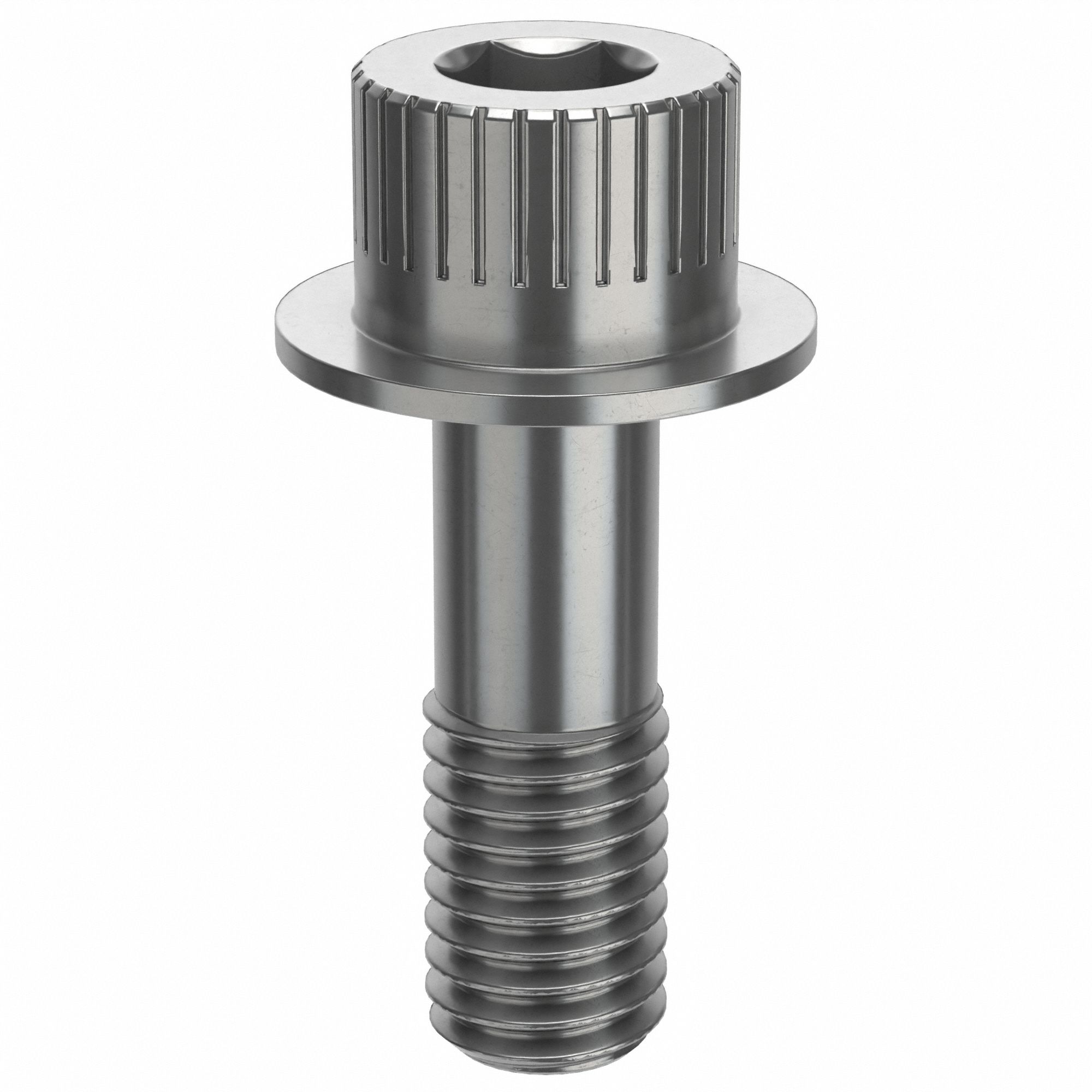 Socket Head Cap Screw: 1/2"-13 Thread Size, 1 1/2 in Lg, Flanged Std, Plain, Stainless Steel, 18-8