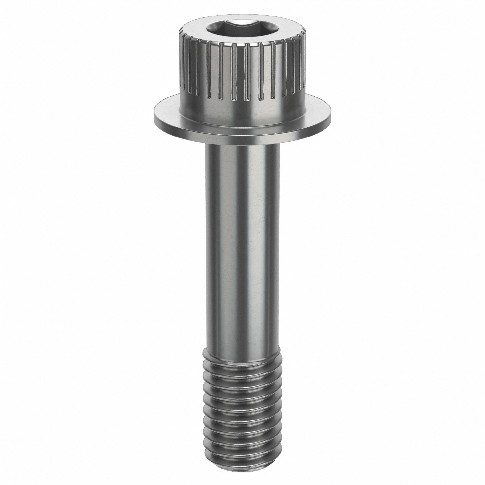 Socket Head Cap Screw: 1/2"-13 Thread Size, 2 1/4 in Lg, Flanged Std, Plain, Stainless Steel, 18-8