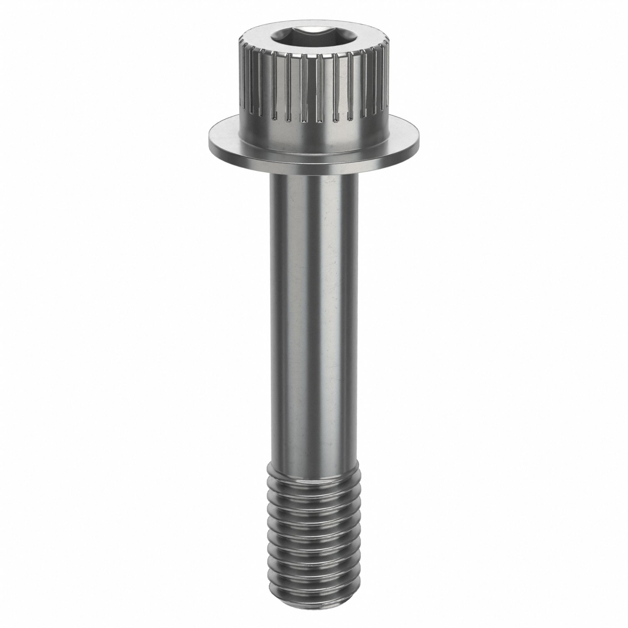 Socket Head Cap Screw: 1/2"-13 Thread Size, 2 1/2 in Lg, Flanged Std, Plain, Stainless Steel, 18-8