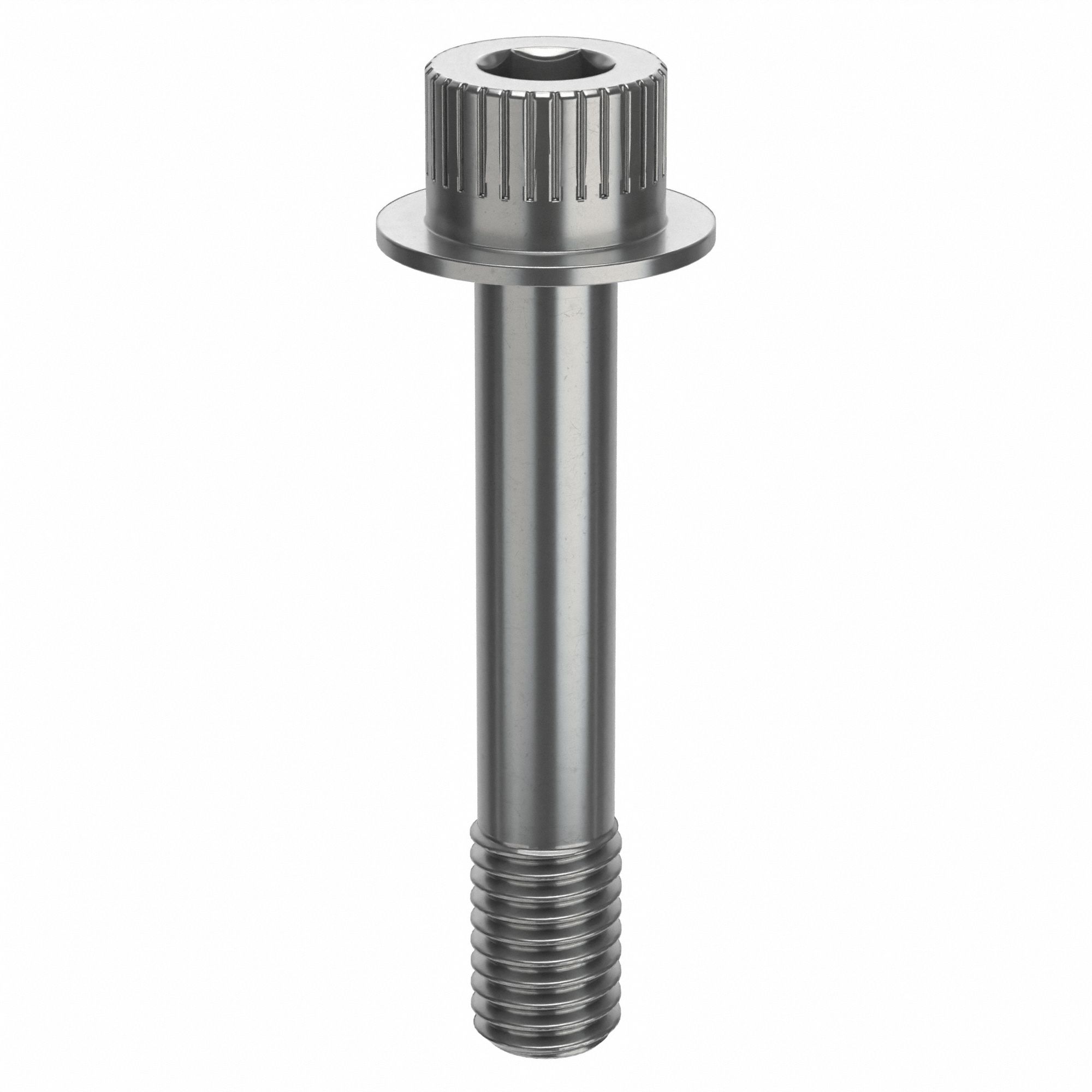 Socket Head Cap Screw: 1/2"-13 Thread Size, 2 3/4 in Lg, Flanged Std, Plain, Stainless Steel, 18-8