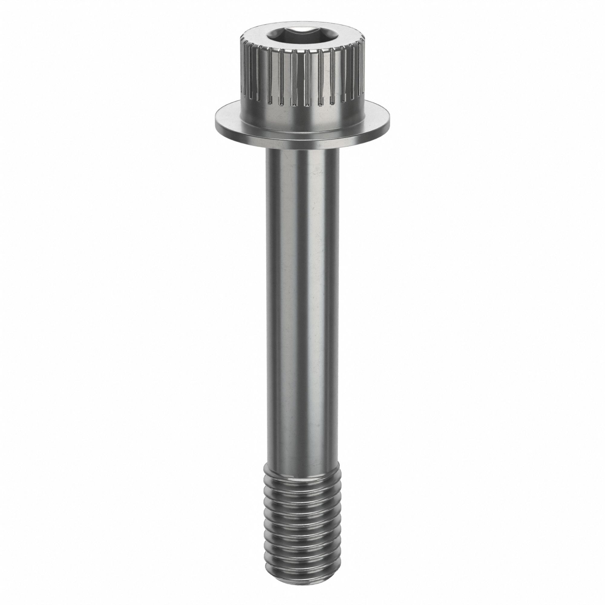 Socket Head Cap Screw: 1/2"-13 Thread Size, 3 in Lg, Flanged Std, Plain, Stainless Steel, 18-8