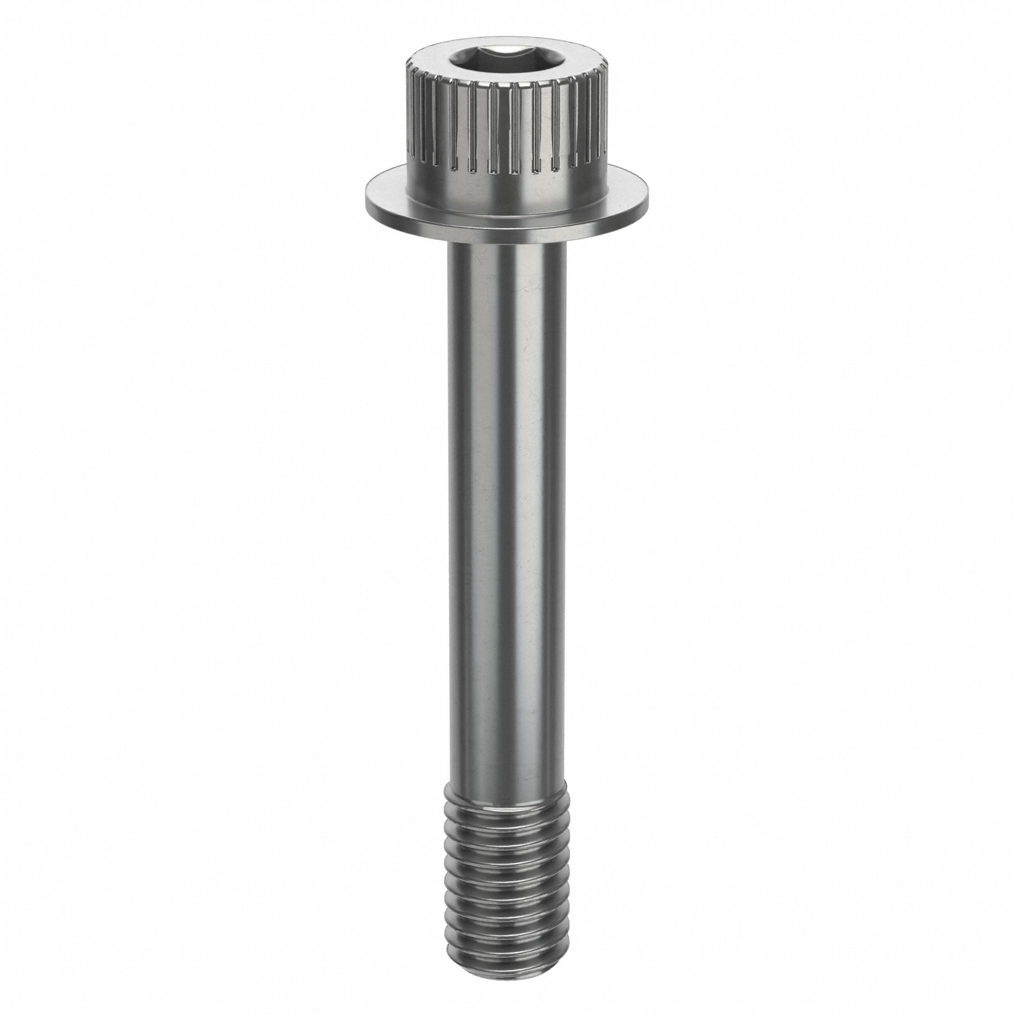 Socket Head Cap Screw: 1/2"-13 Thread Size, 3 1/8 in Lg, Flanged Std, Plain, Stainless Steel, 18-8