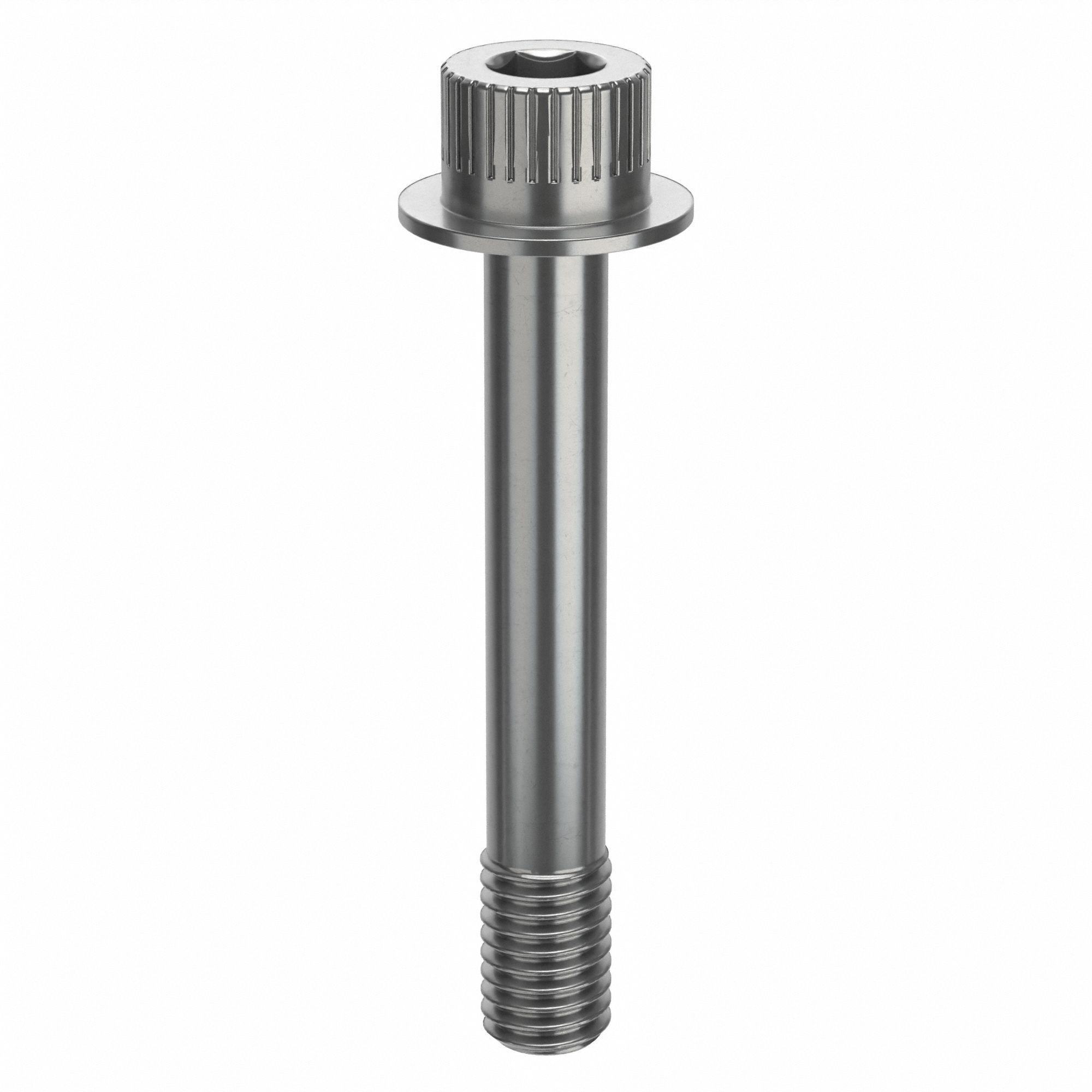 Socket Head Cap Screw: 1/2"-13 Thread Size, 3 1/4 in Lg, Flanged Std, Plain, Stainless Steel, 18-8